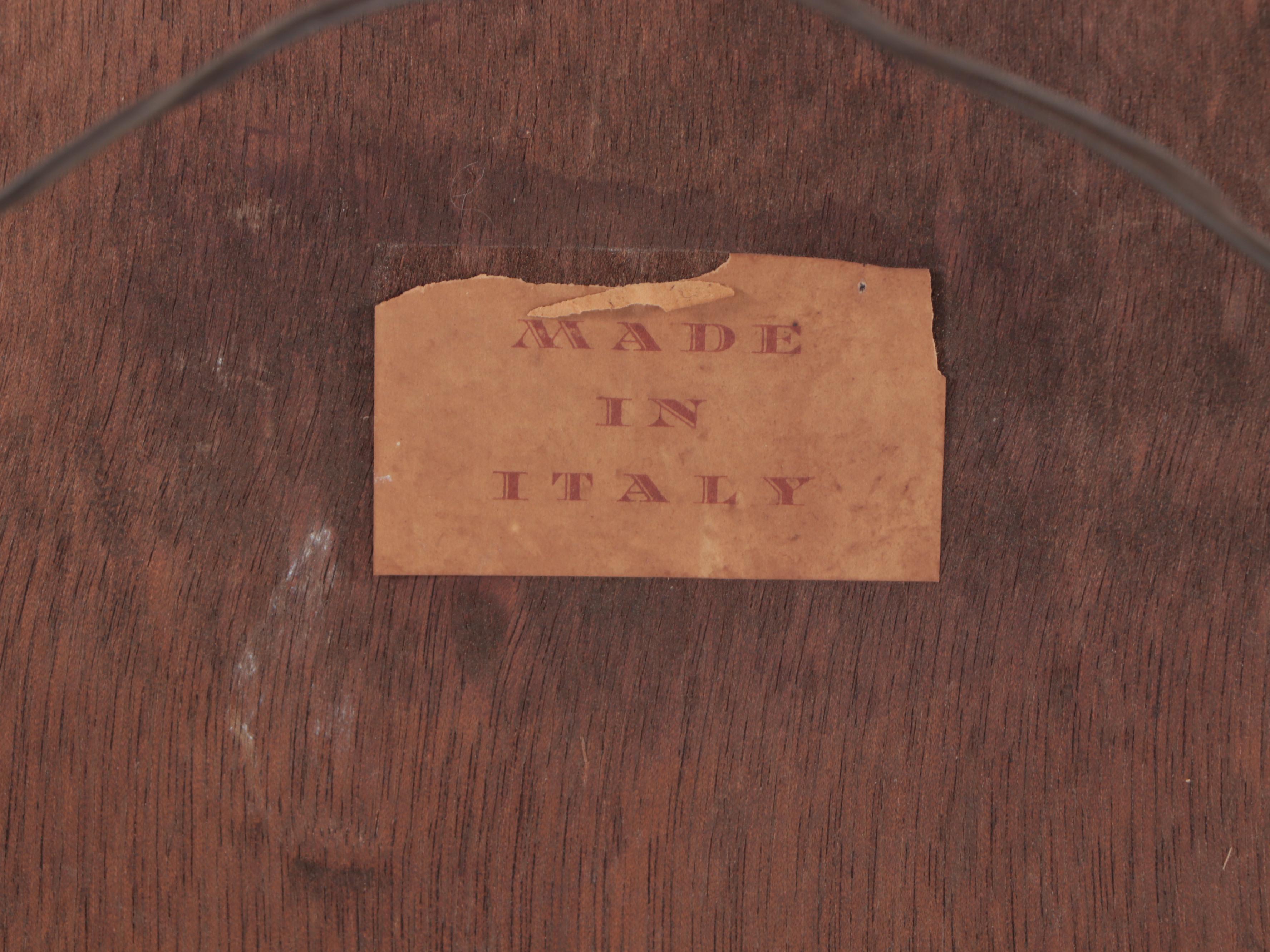 Italian Paint-Decorated Bombe Chest/ Commode and Wall Mirror, 20th Century