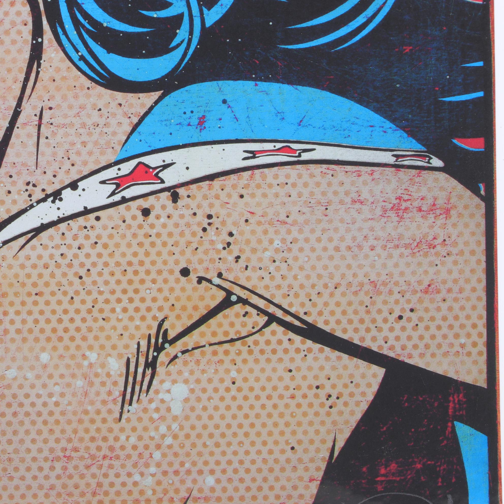 Denial Pop Art Giclée "Burn Your Wonder Bra!," 21st Century