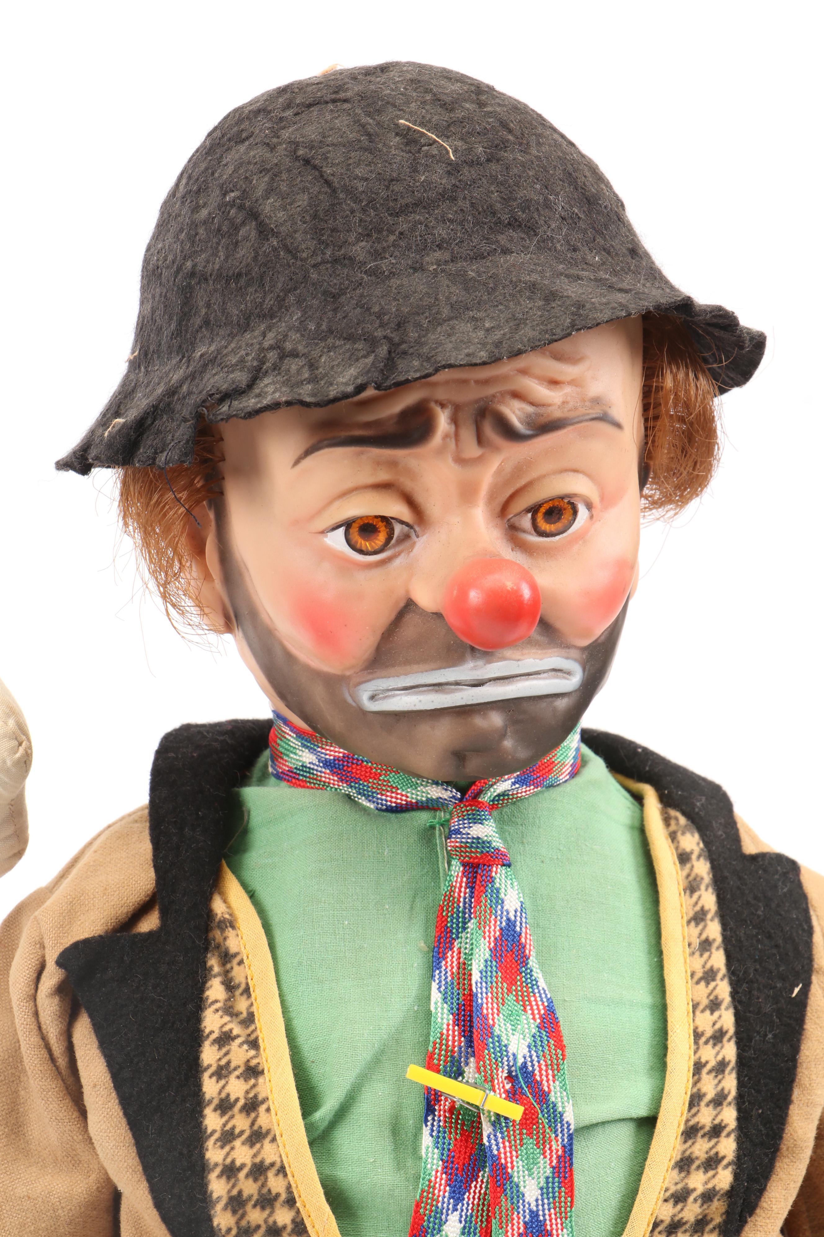 Emmett Kelly's Willie the Clown Doll with Larry Harmon's Bozo the Clown & More
