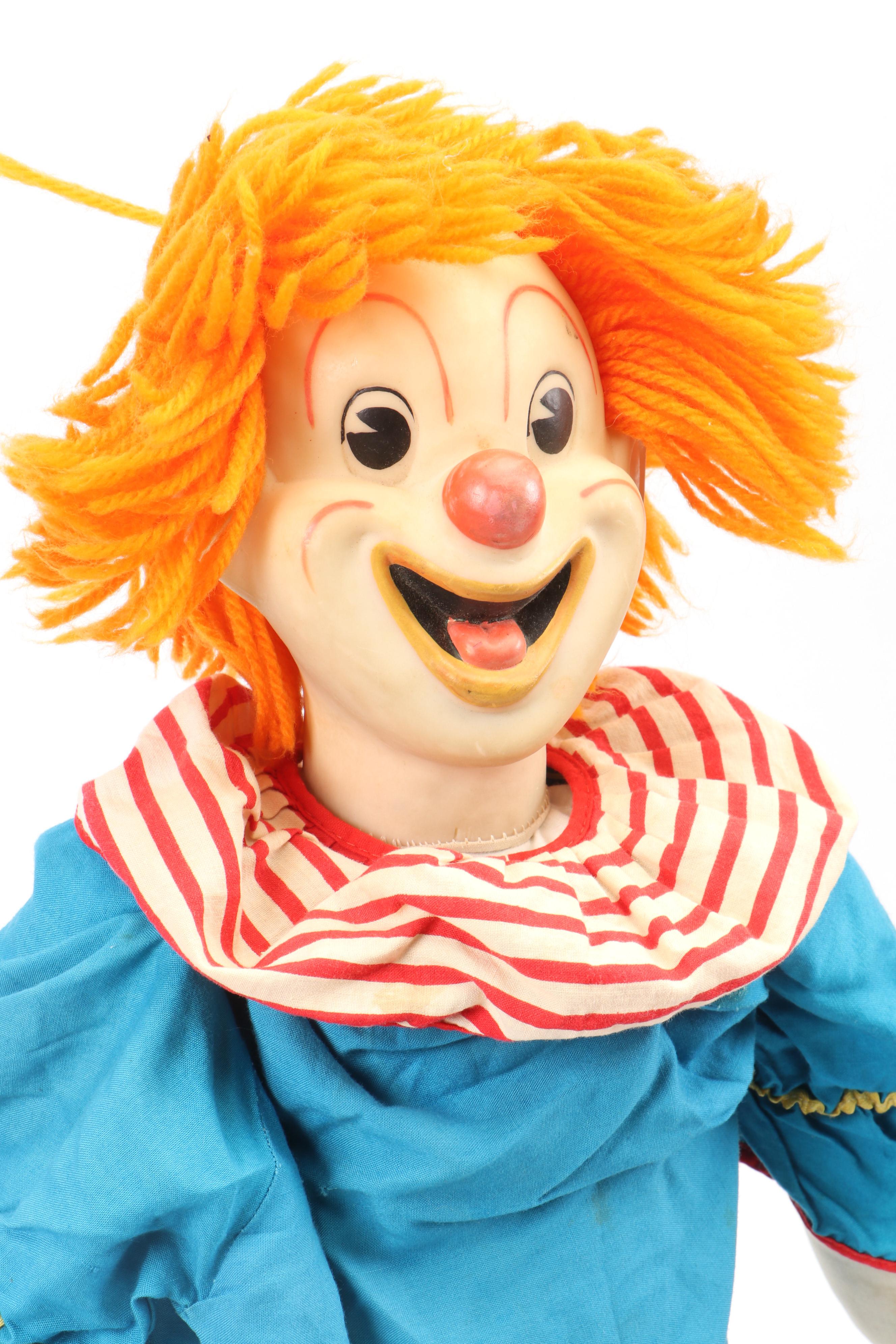 Emmett Kelly's Willie the Clown Doll with Larry Harmon's Bozo the Clown & More