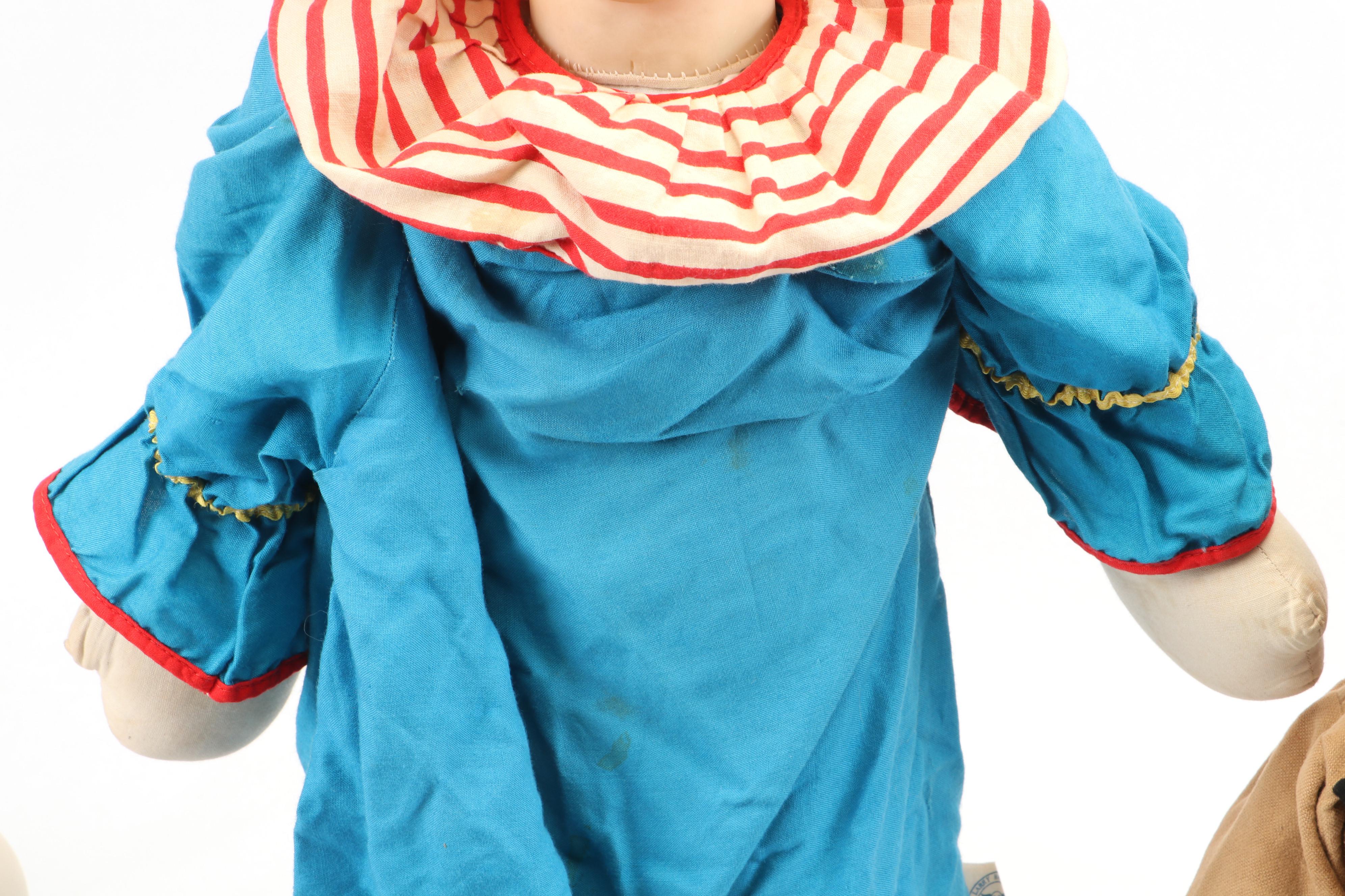 Emmett Kelly's Willie the Clown Doll with Larry Harmon's Bozo the Clown & More