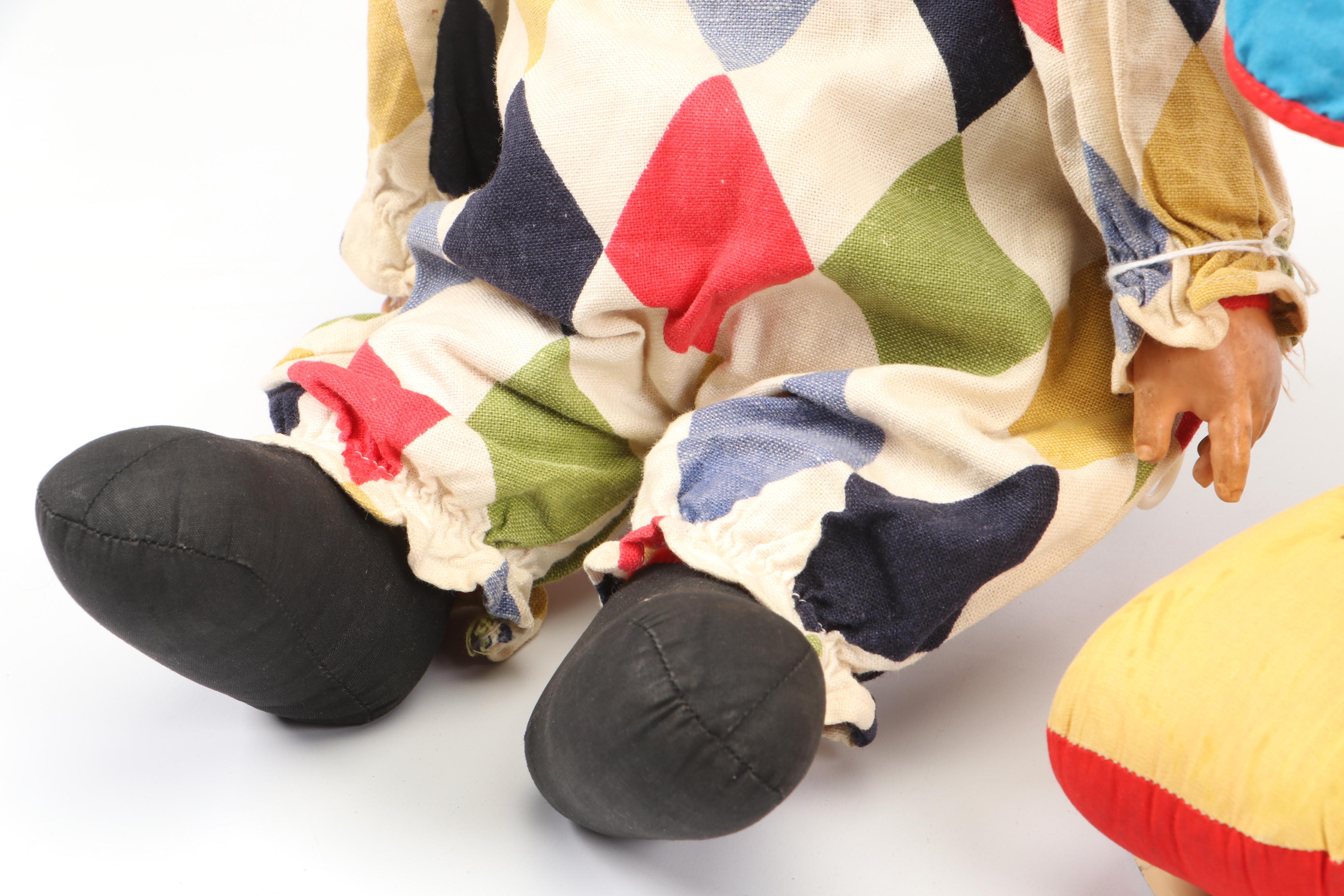 Emmett Kelly's Willie the Clown Doll with Larry Harmon's Bozo the Clown & More