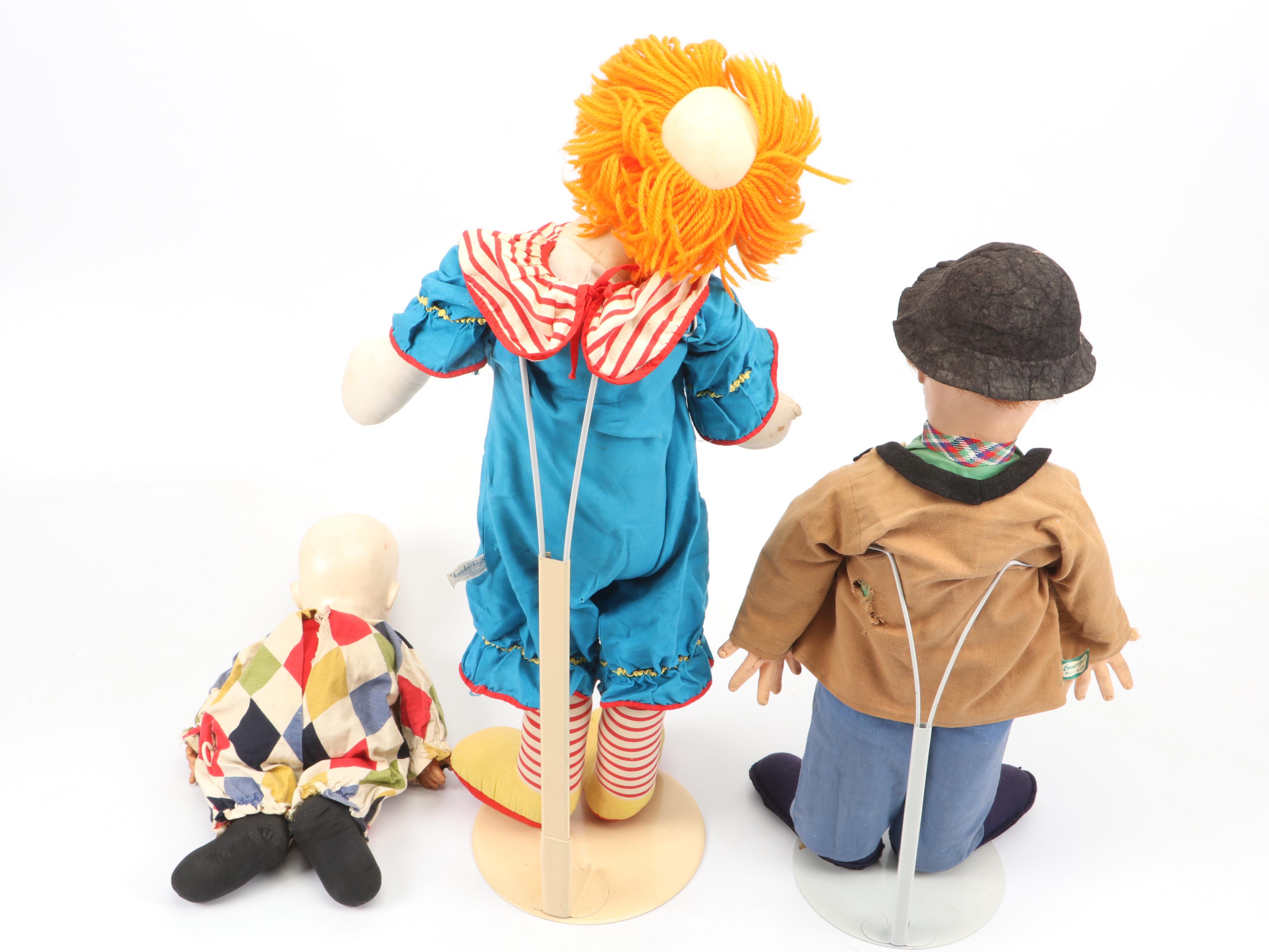 Emmett Kelly's Willie the Clown Doll with Larry Harmon's Bozo the Clown & More