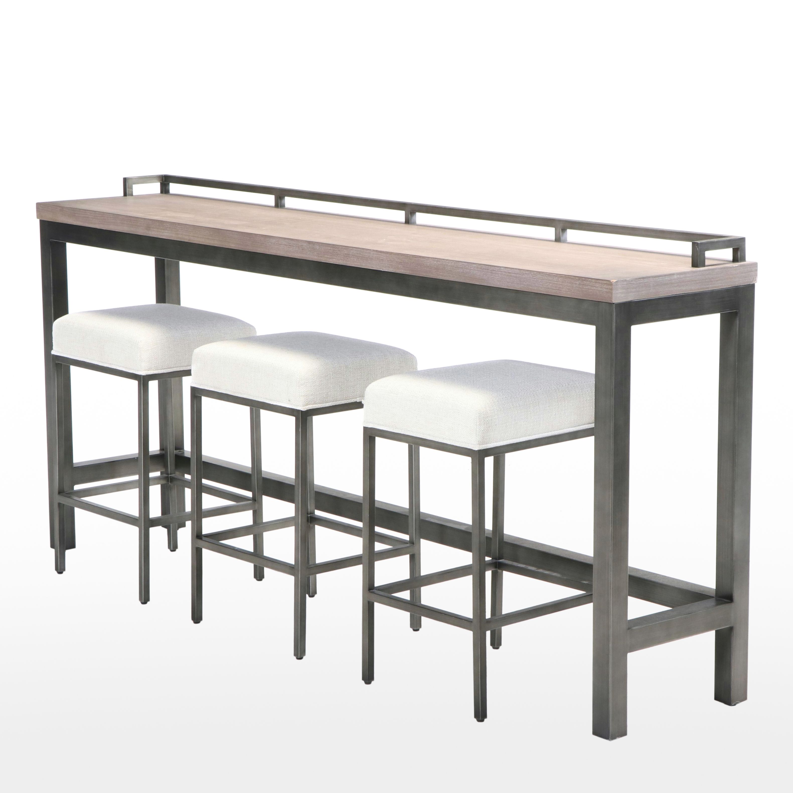 Four-Piece Universal Furniture Modernist Style Counter-Height Dining Set