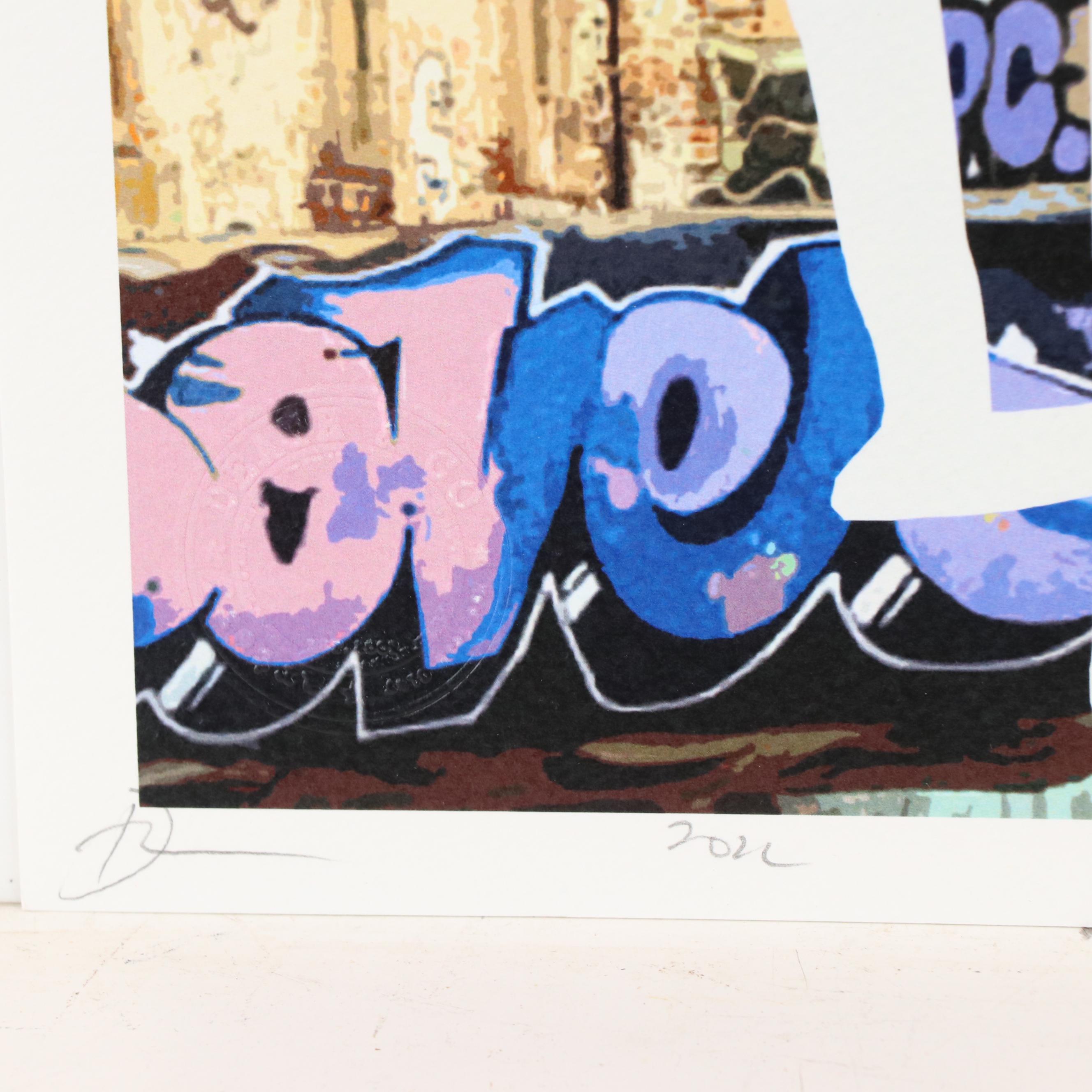 Death NYC Graphic Digital Print Featuring Mr. Brainwash, 2022