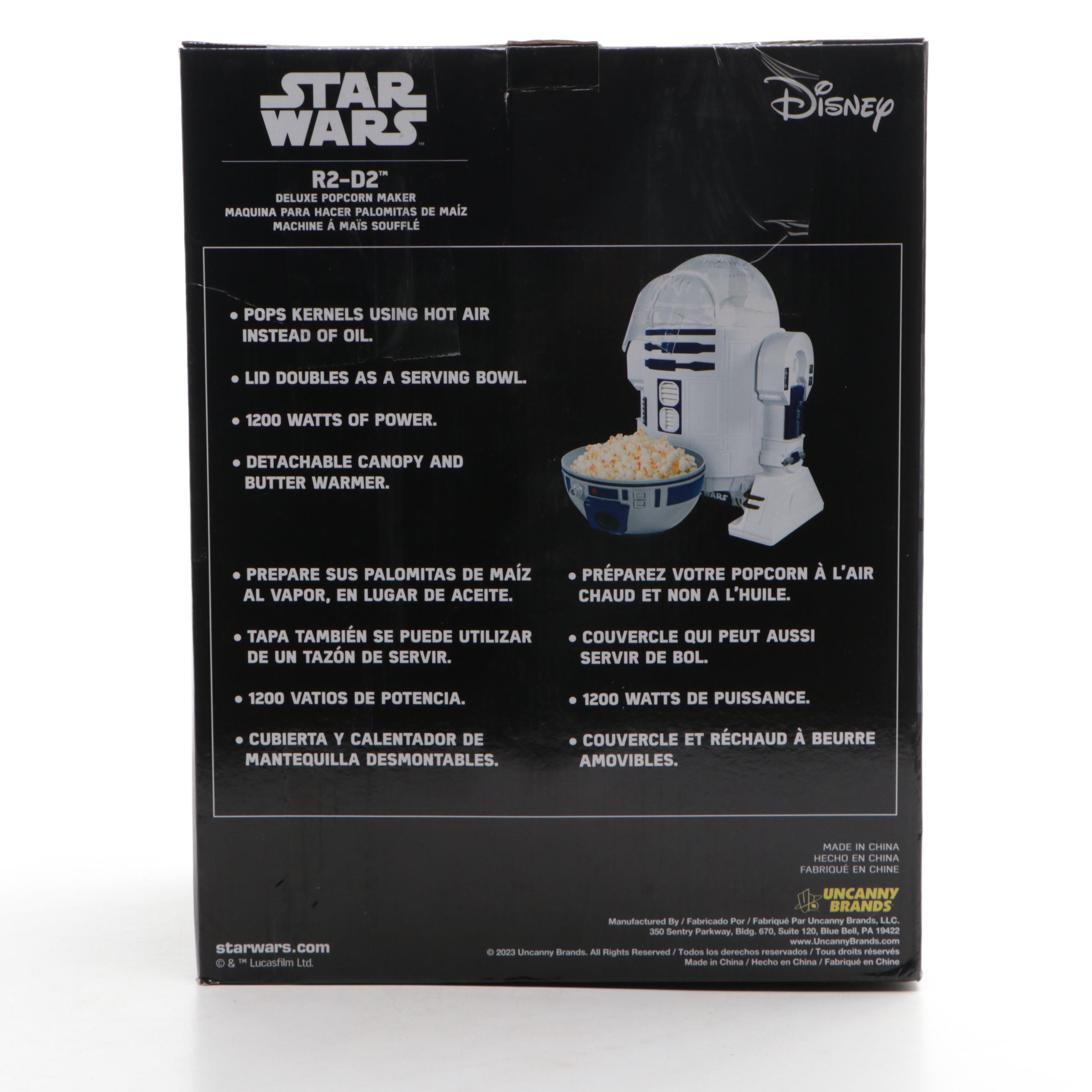 Uncanny Brands "Star Wars: R2-D2" Deluxe Popcorn Maker, 2023