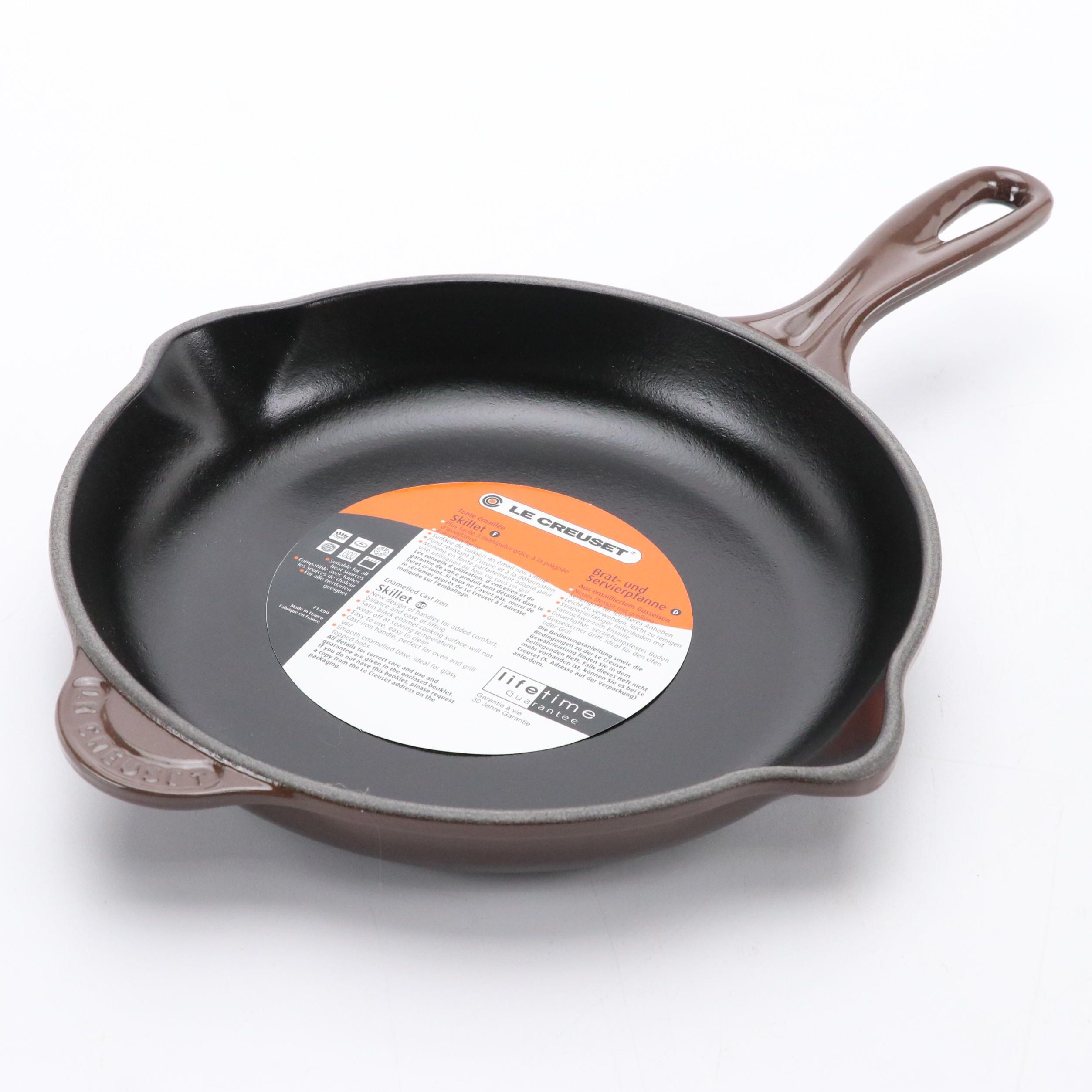 Le Creuset Ganache Enameled Cast Iron Round Skillet
