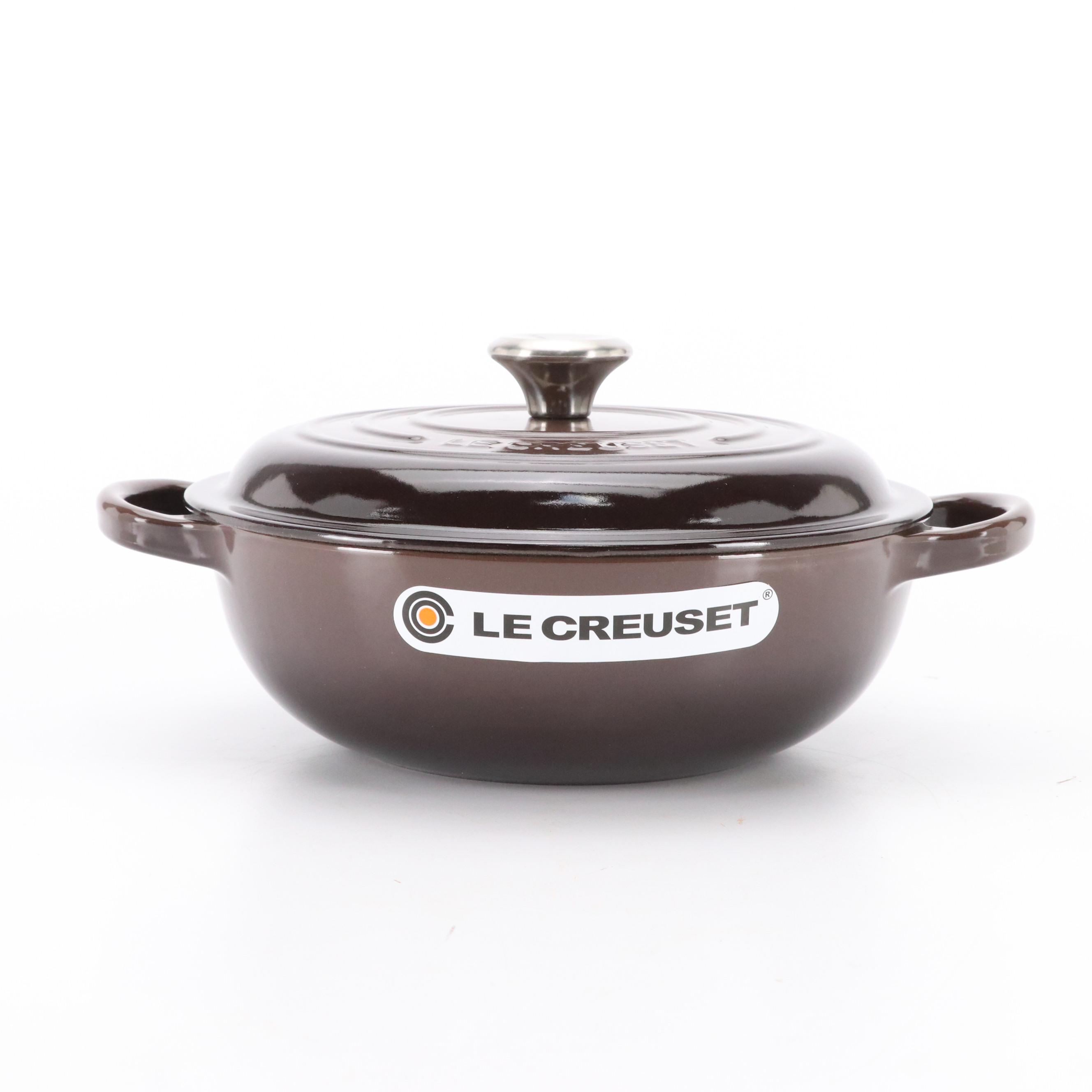 Le Creuset 2.5 QT Ganache Enameled Cast Iron Signature Round Stew Pot