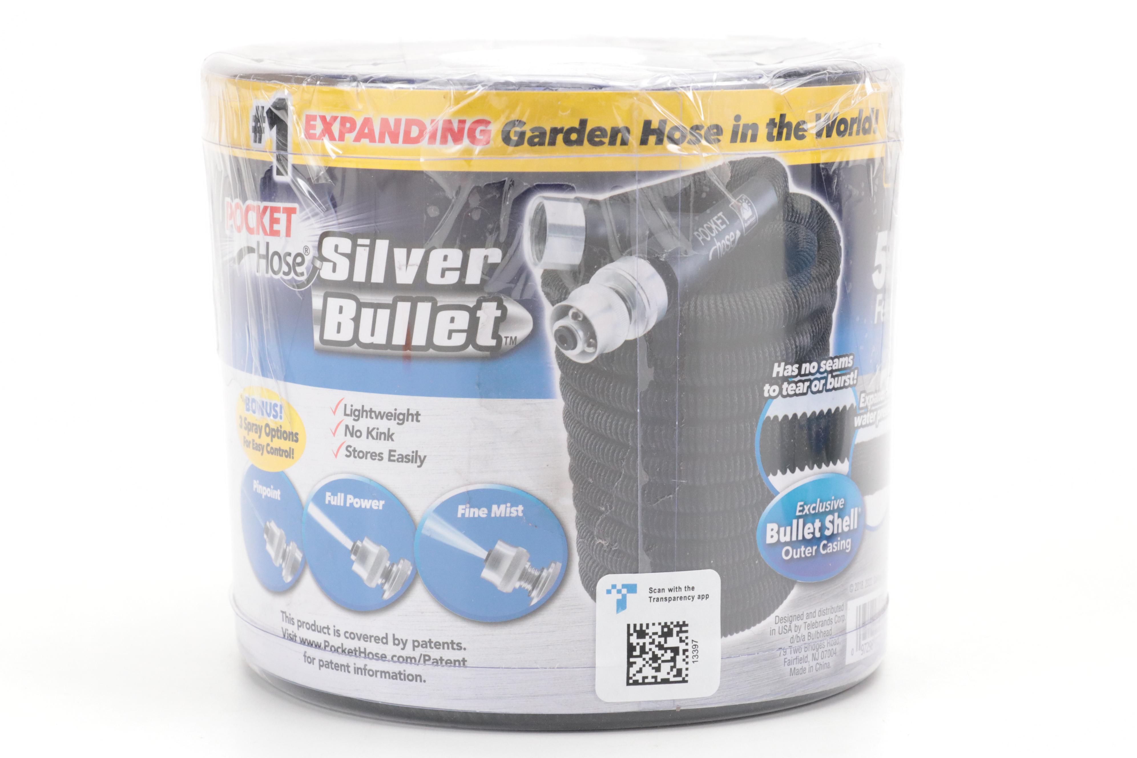 Pocket Hose Silver Bullet 50' Garden Hoses