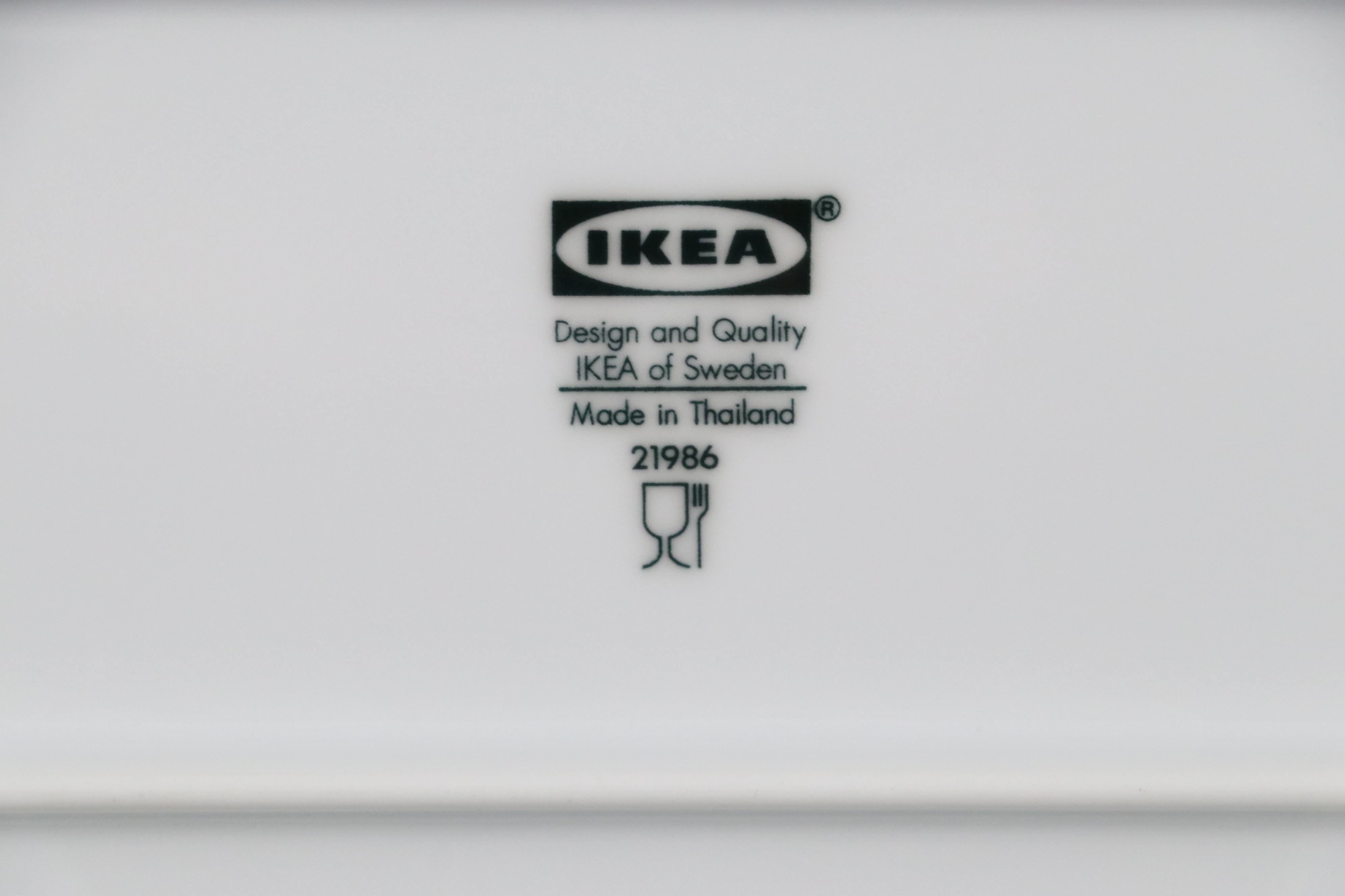 IKEA Ceramic Oval Serving Platters with More Ceramic Serveware and Placemats