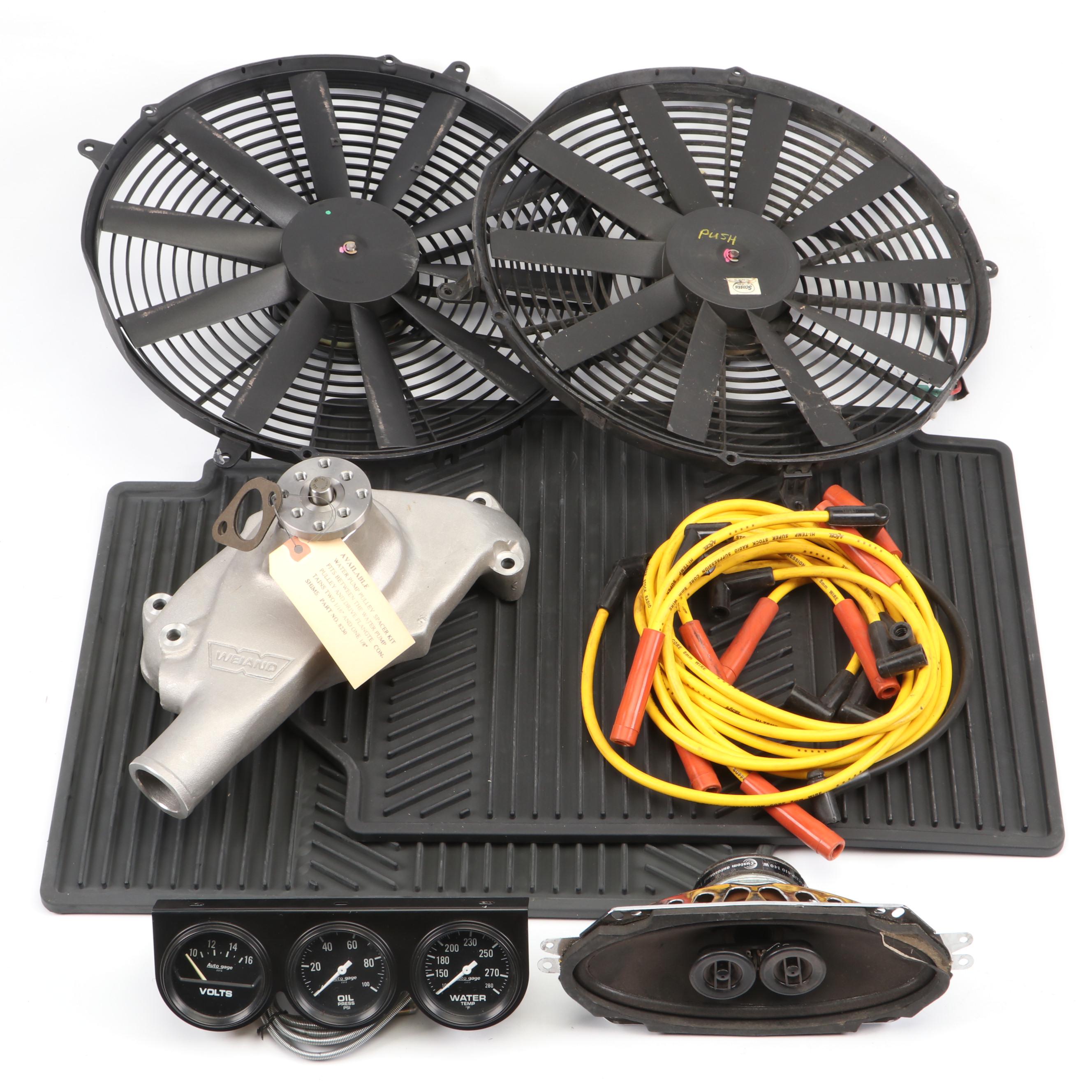 Spal Fans with Custom Autosound Speaker and More Automotive Parts