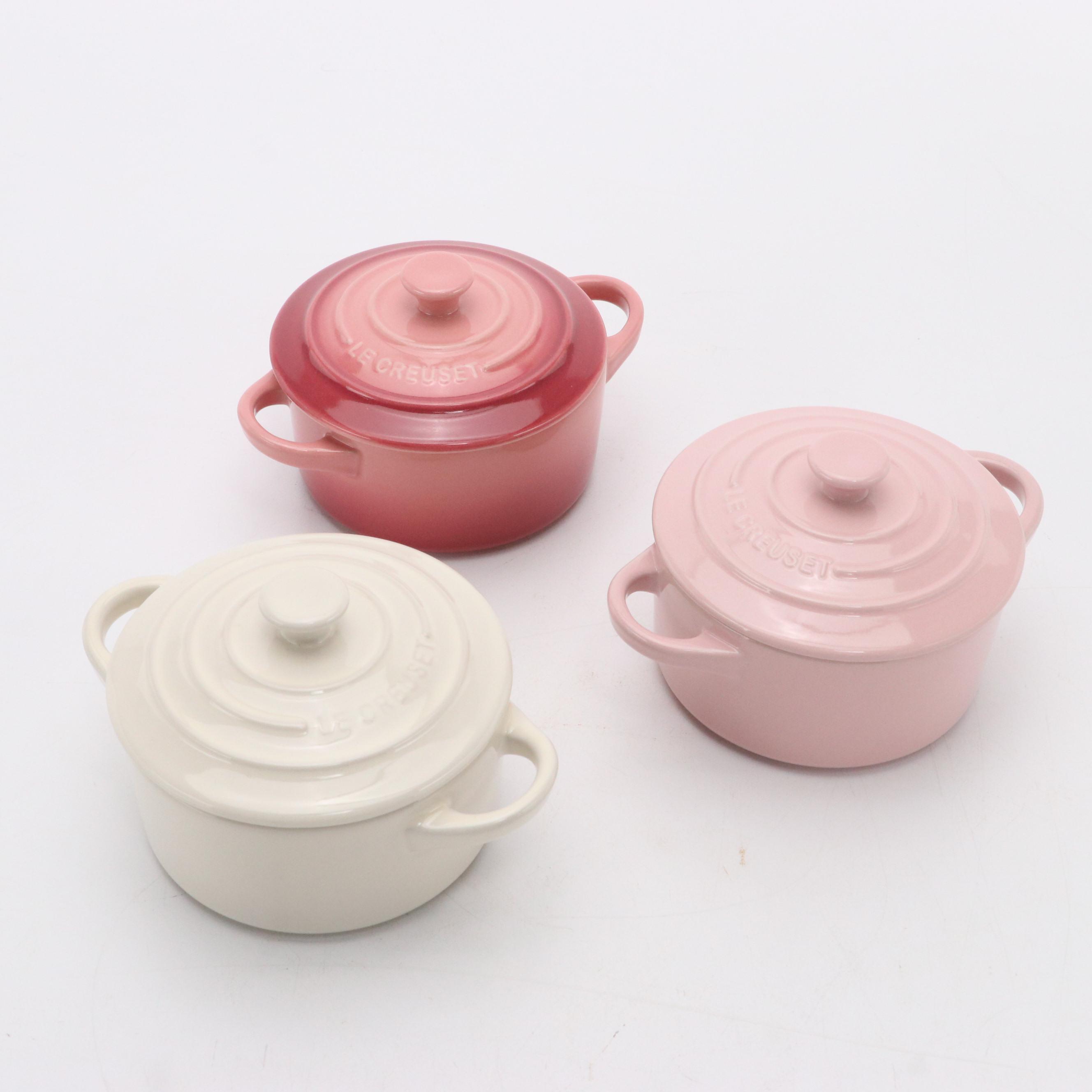 Le Creuset Stoneware Baking Dish Set and Mini Cocottes Set