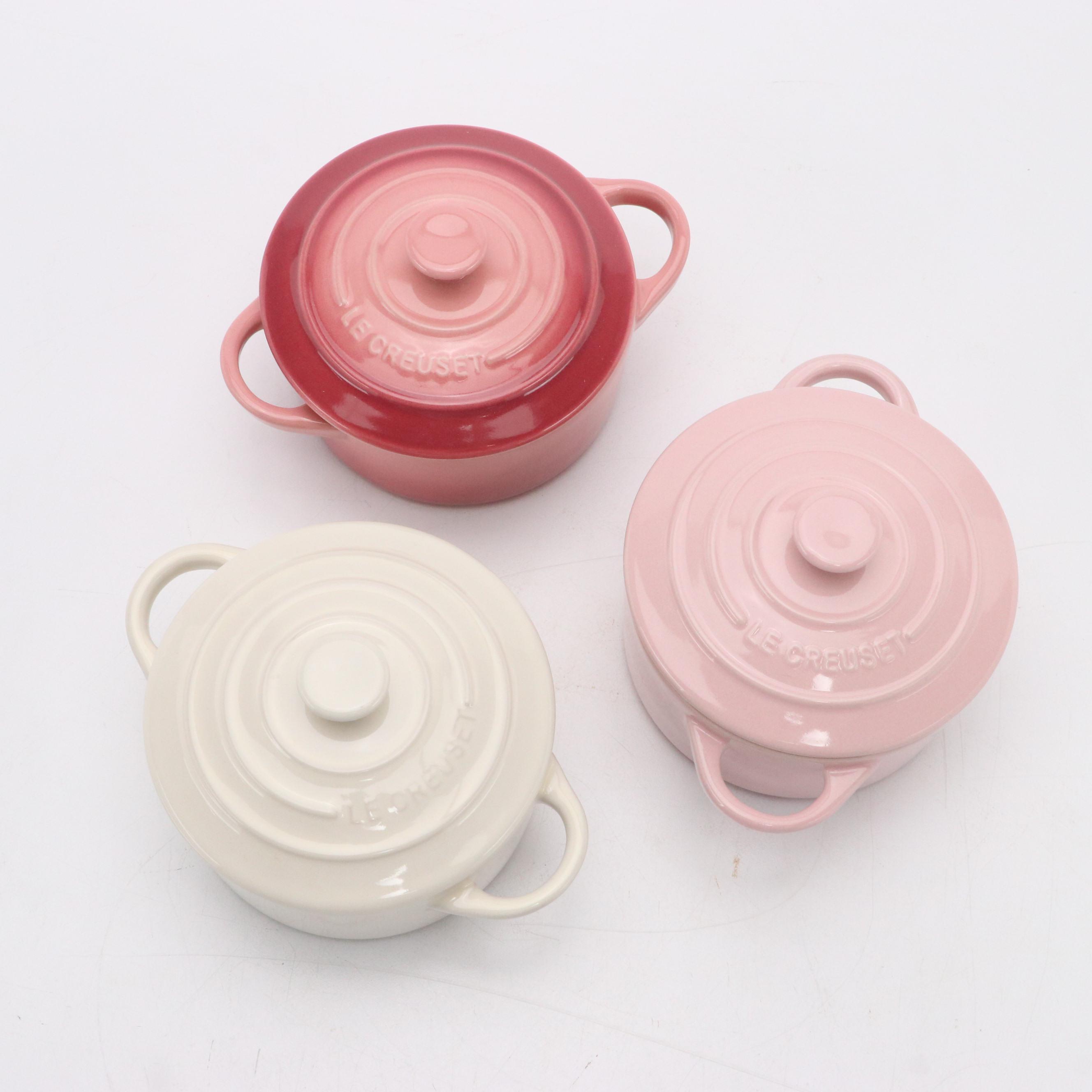 Le Creuset Stoneware Baking Dish Set and Mini Cocottes Set