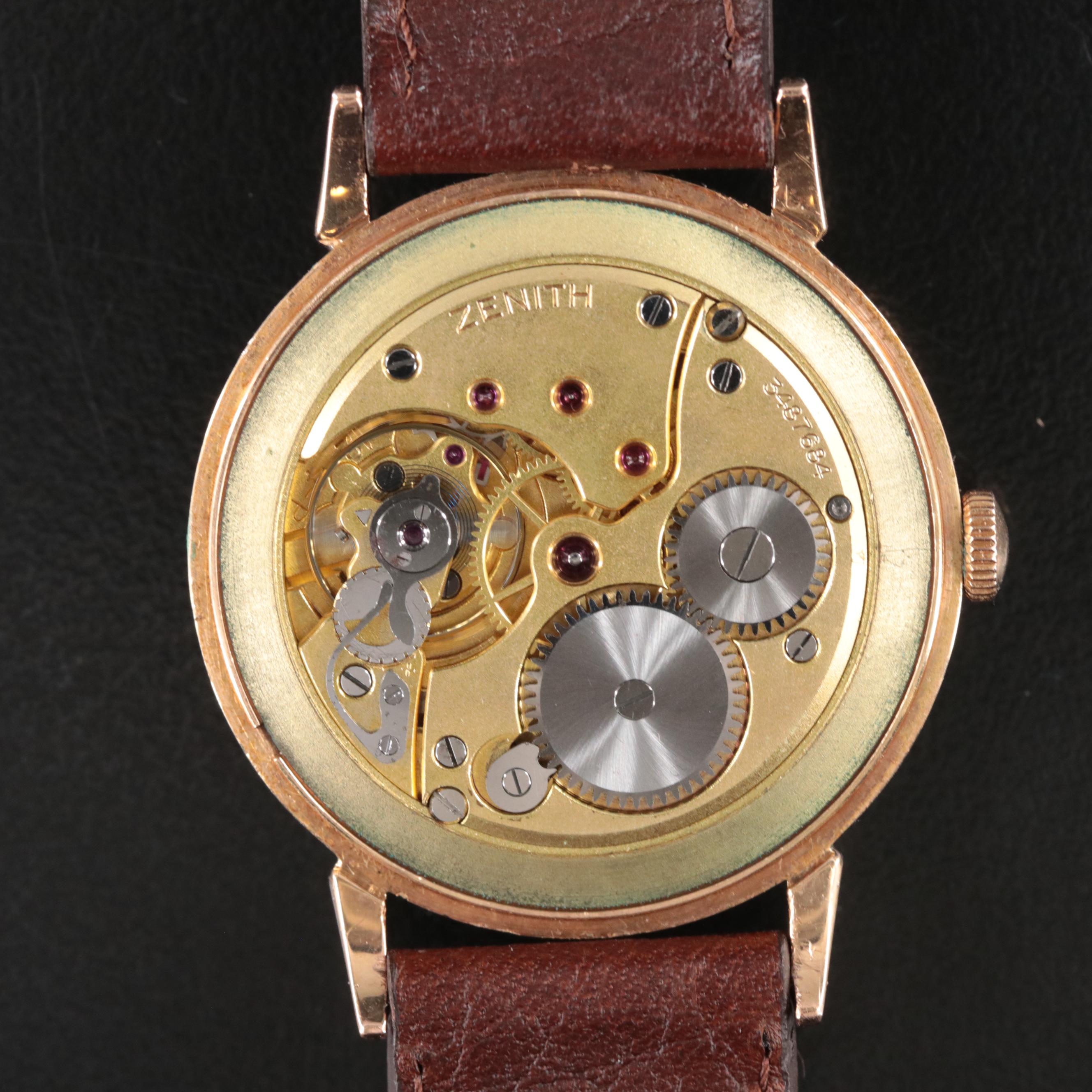 18K Zenith Vintage Stem Wind Watch