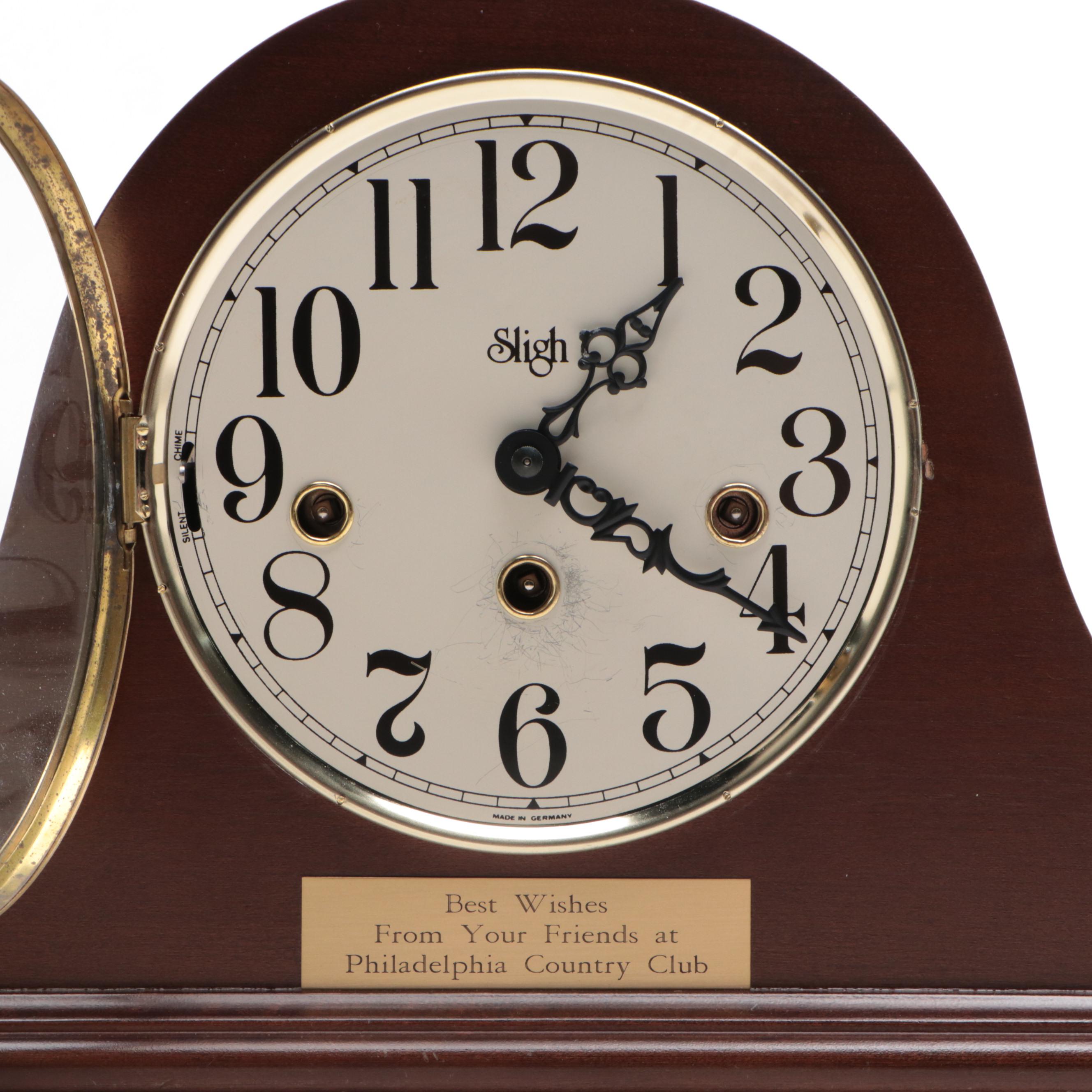 Sligh Wooden Mantel Clock, Late 20th Century