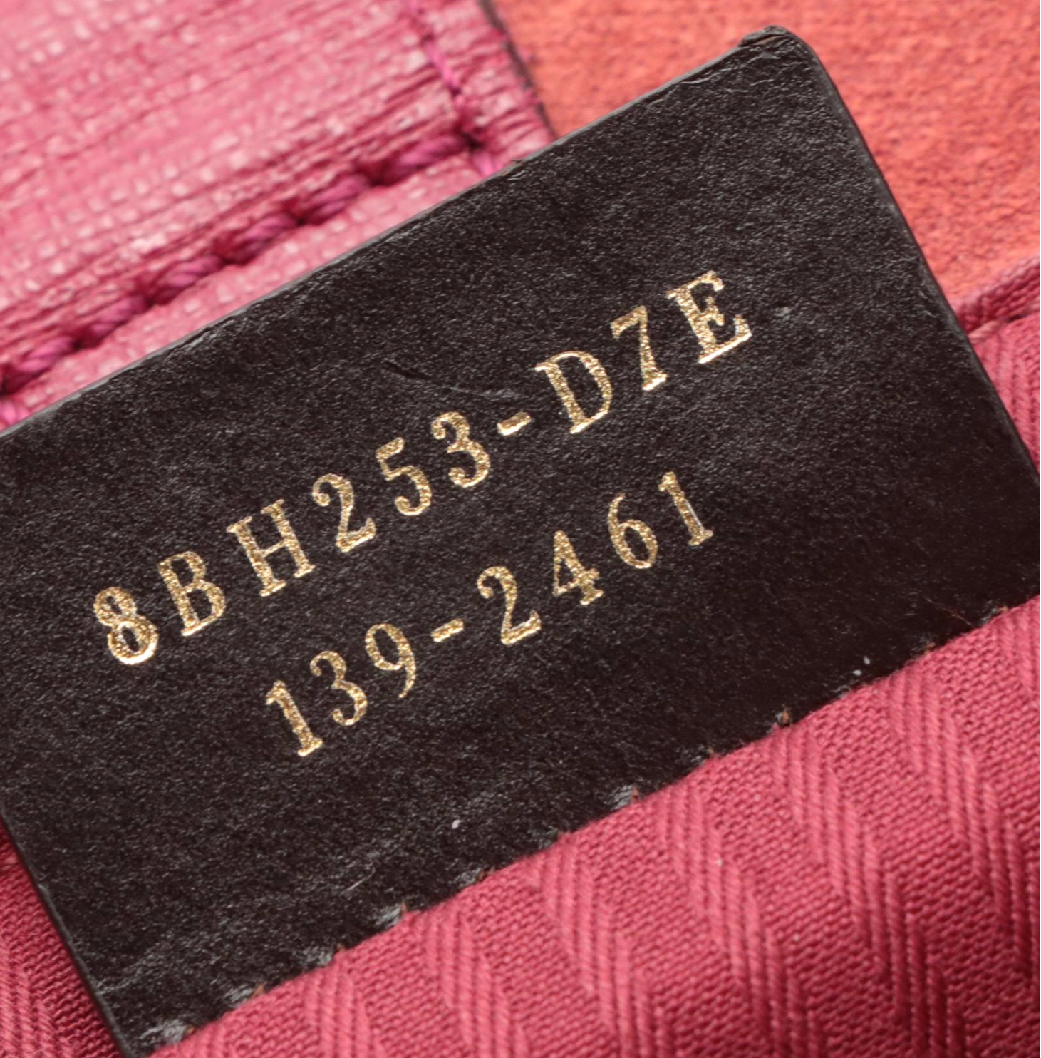 Fendi 2 Jours Top Handle Tote in Magenta Saffiano Leather