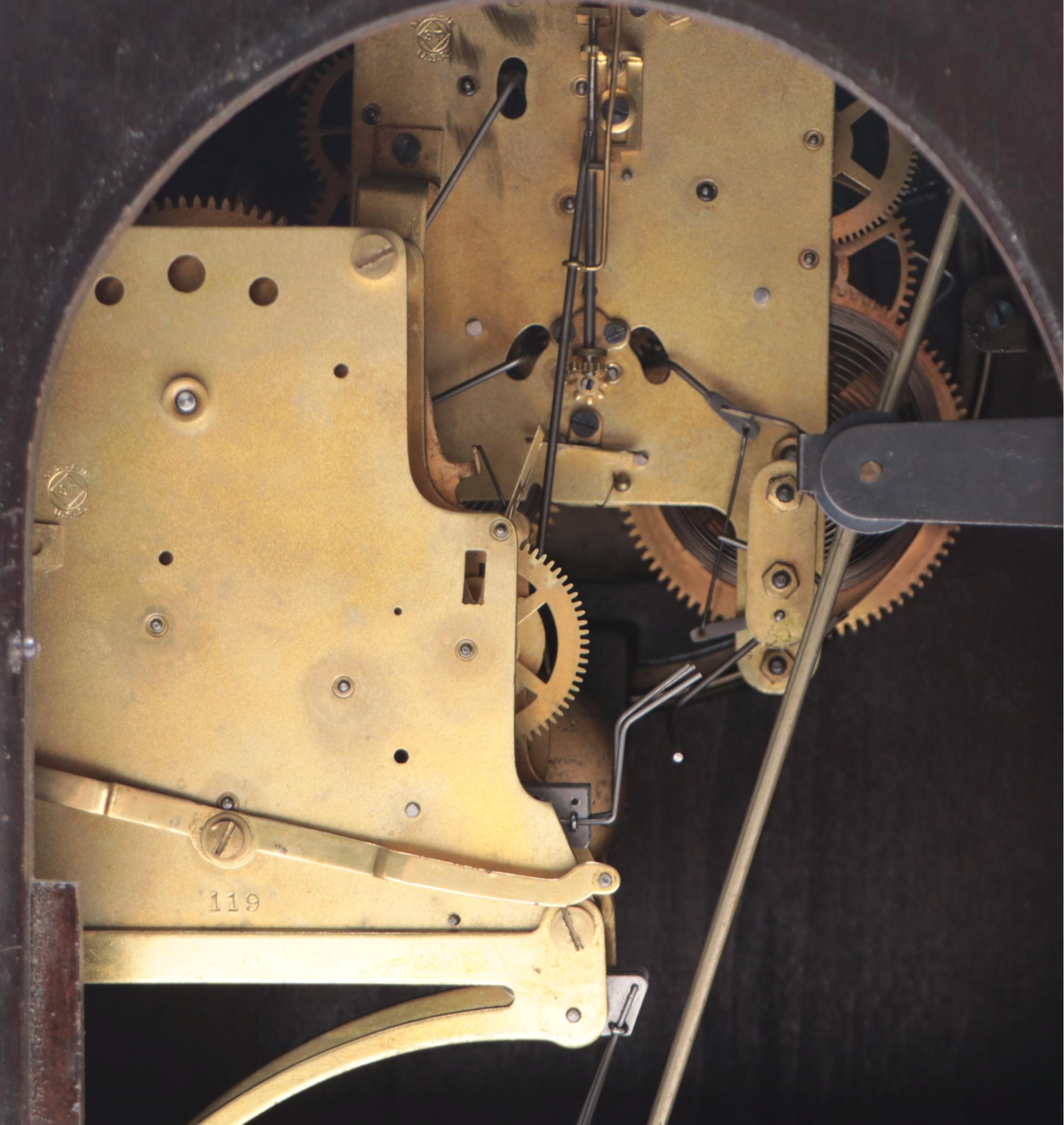 Seth Thomas Wooden Beehive Mantel Clock, Mid-20th Century