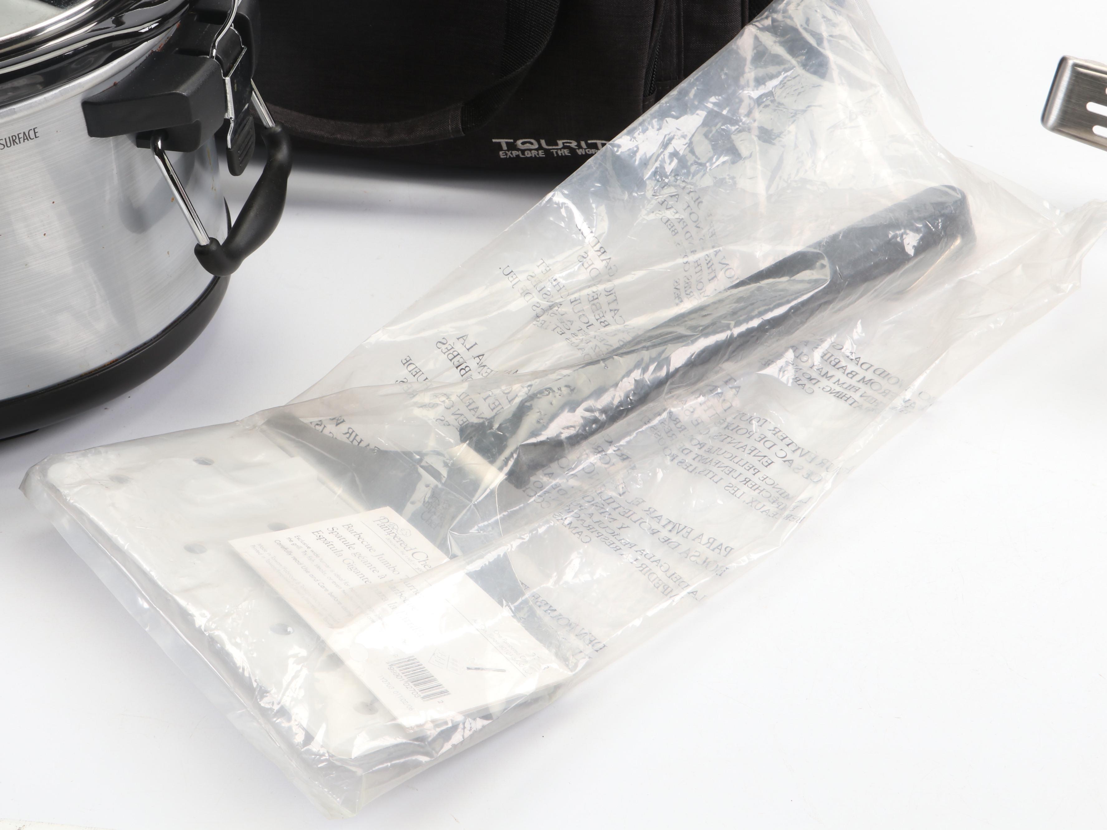 Hamilton Beach Slow Cooker with Pampered Chef Grilling Tools and More