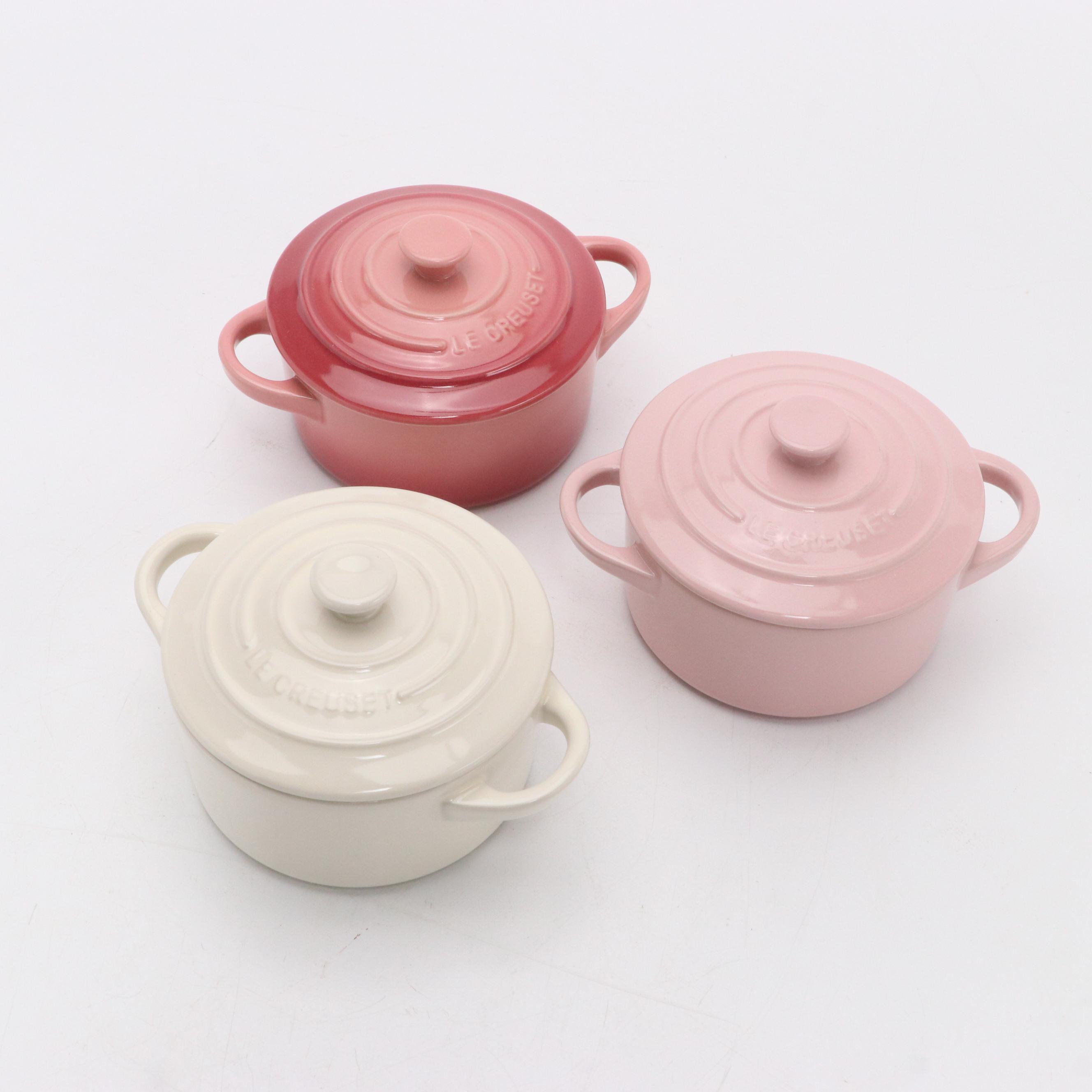 Le Creuset Stoneware Baking Dish Set with Two Mini Cocotte Sets