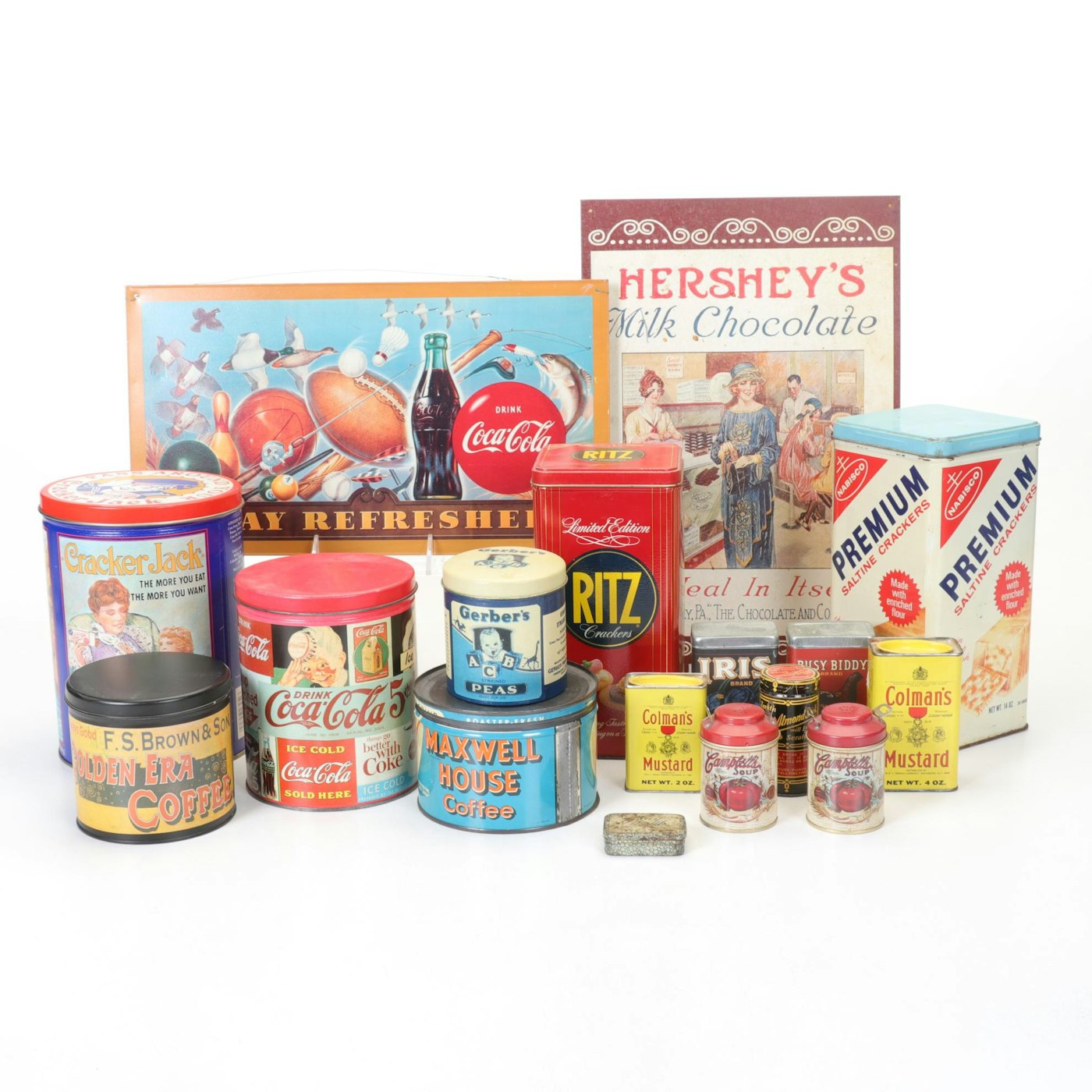 Retro Food Signs and Tins Featuring Gerber, Maxwell House, Ritz and ...