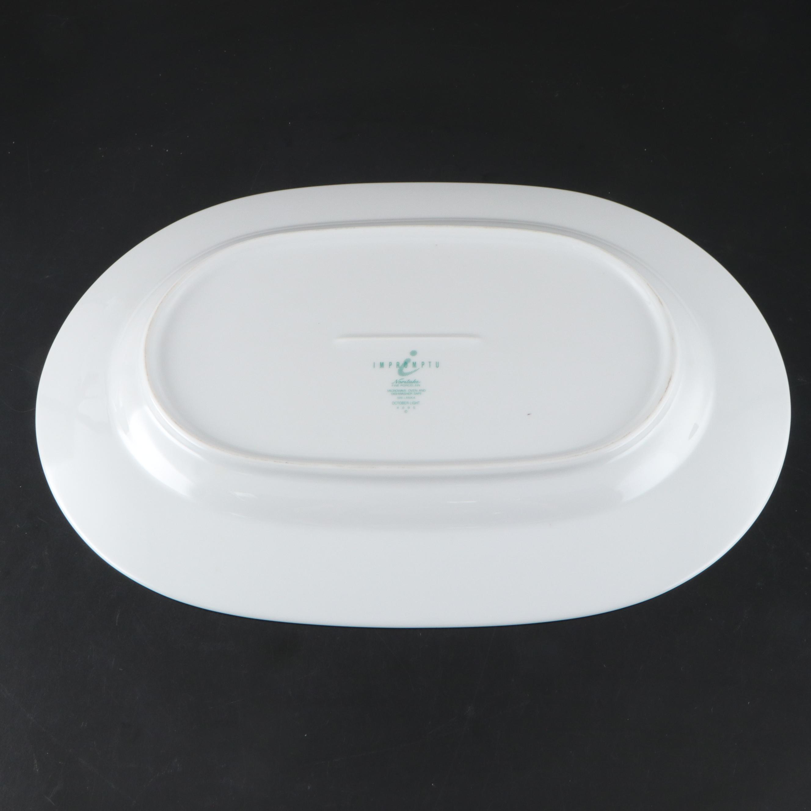 Noritake "October Light" Dinnerware with Crate & Barrel "Toben" Dinnerware