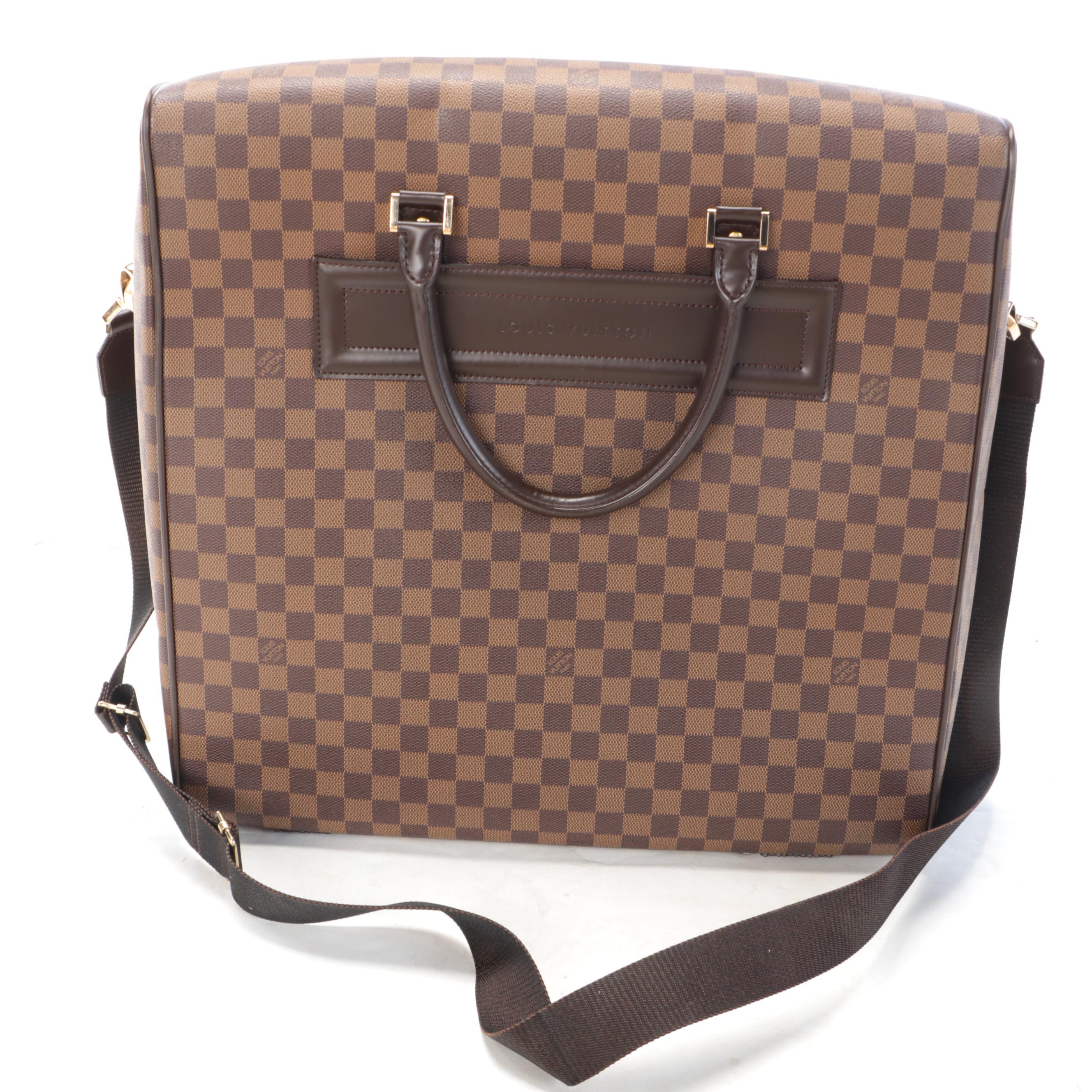 Louis Vuitton Nolita GM Travel Bag in Damier Ébène Canvas and Leather