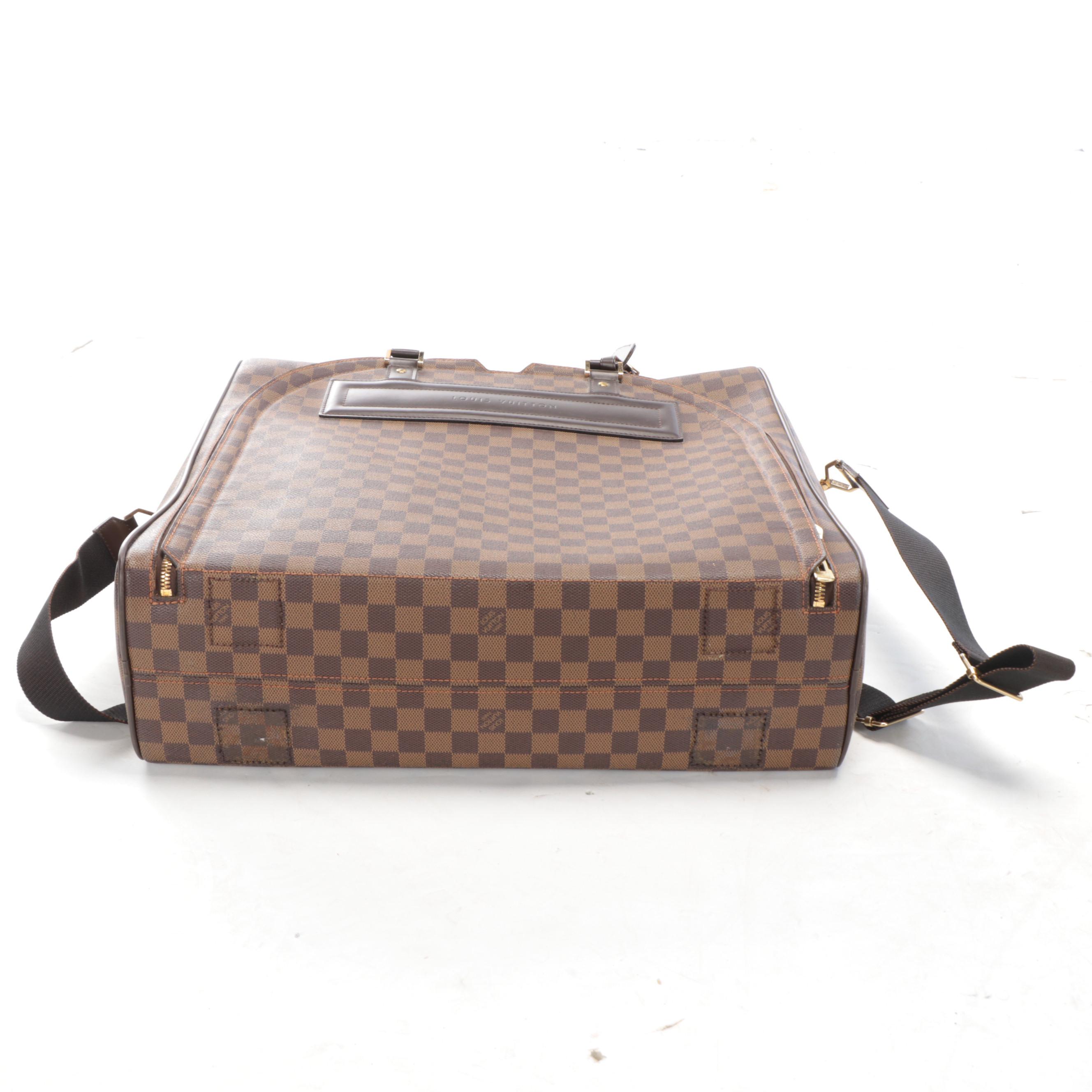 Louis Vuitton Nolita GM Travel Bag in Damier Ébène Canvas and Leather