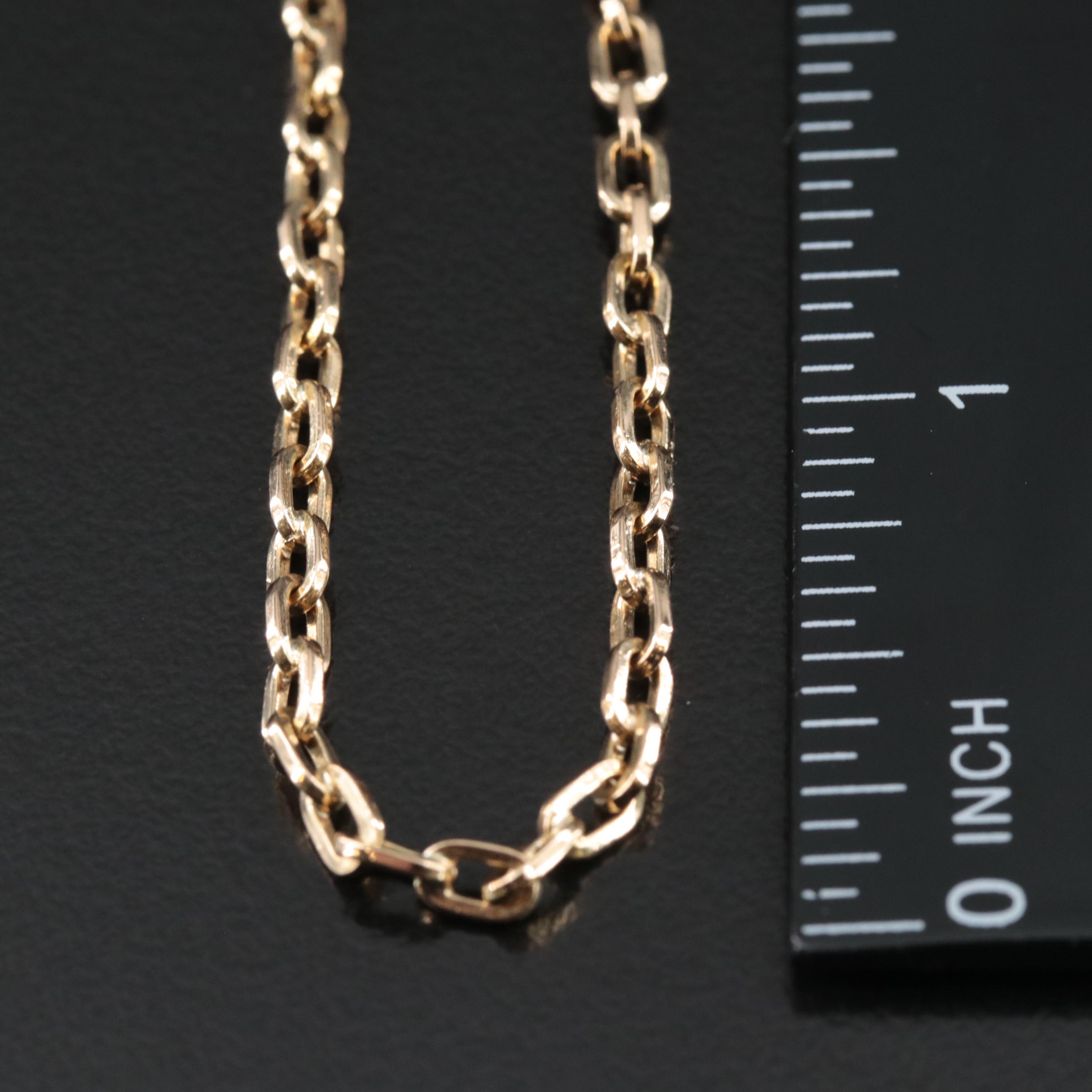 18K Cable Chain Necklace