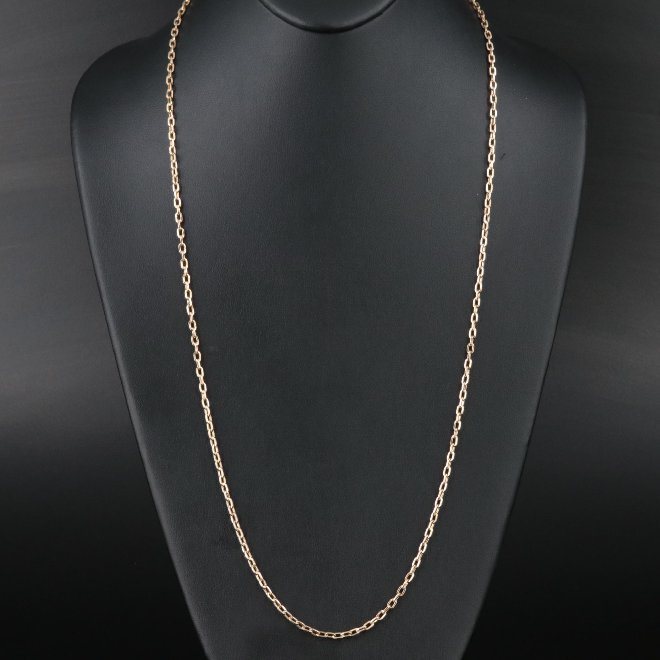18K Cable Chain Necklace