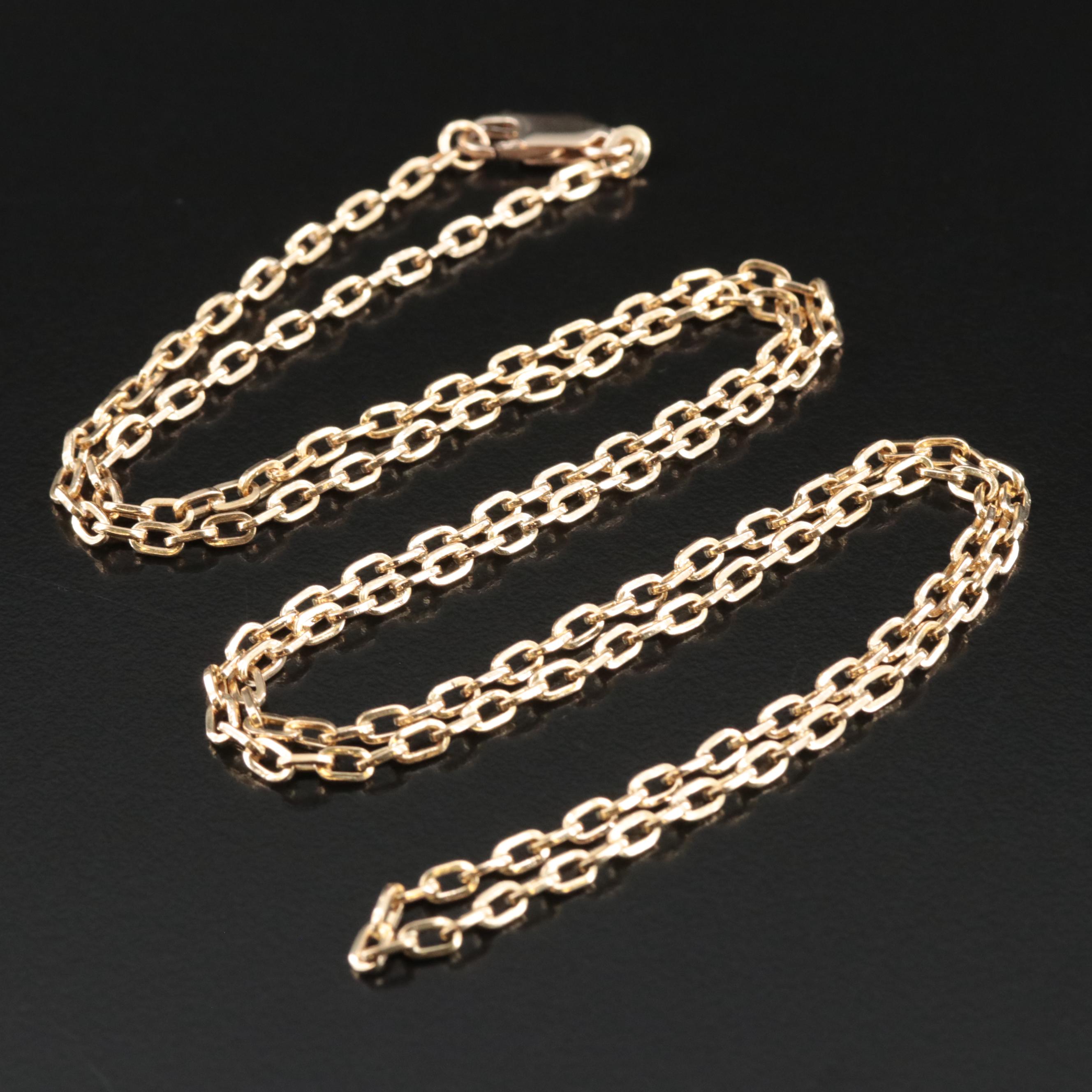 18K Cable Chain Necklace