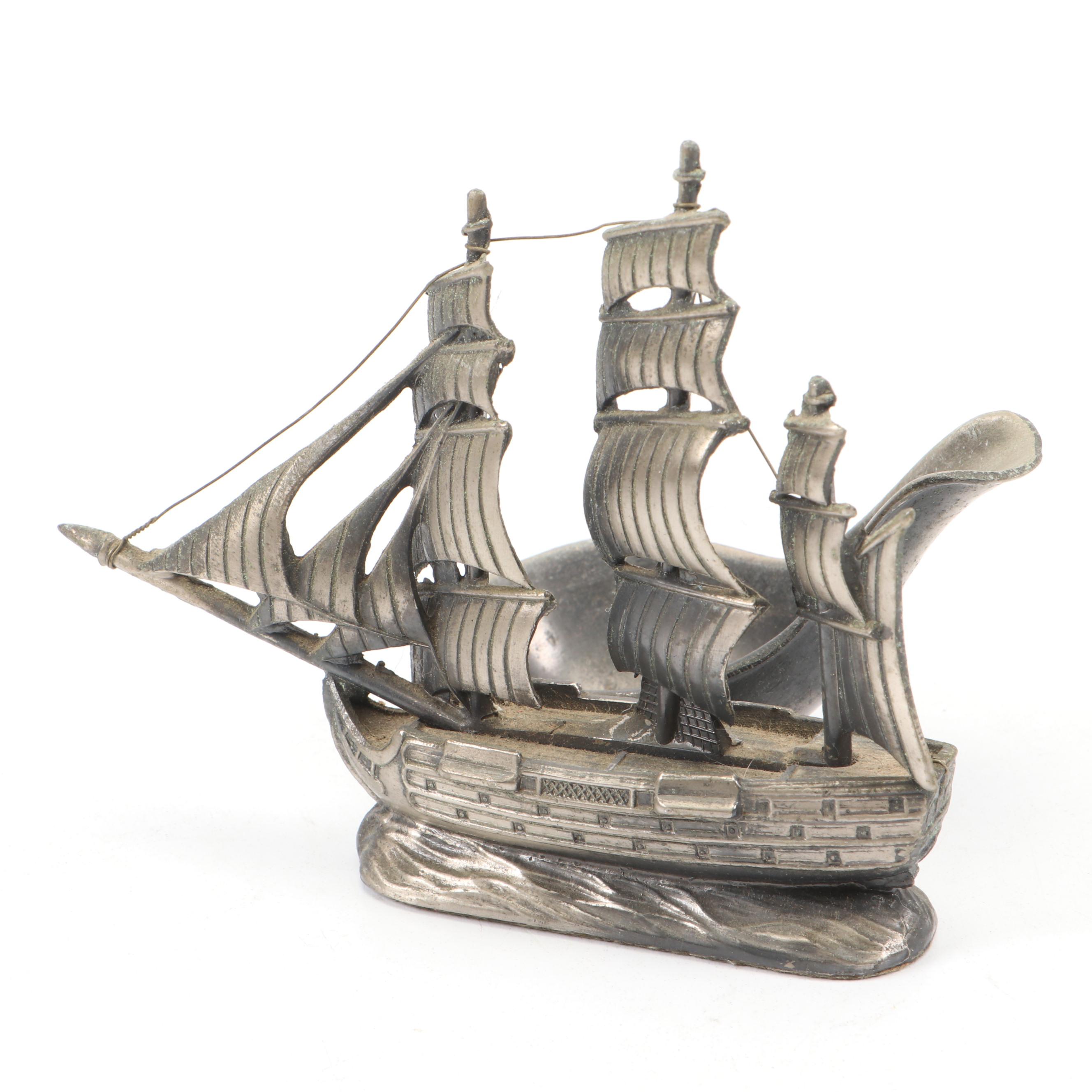 Carved Wood Figural Cow Head Pipe and Dr. Medico Brylon Pipe in Cast Metal Stand