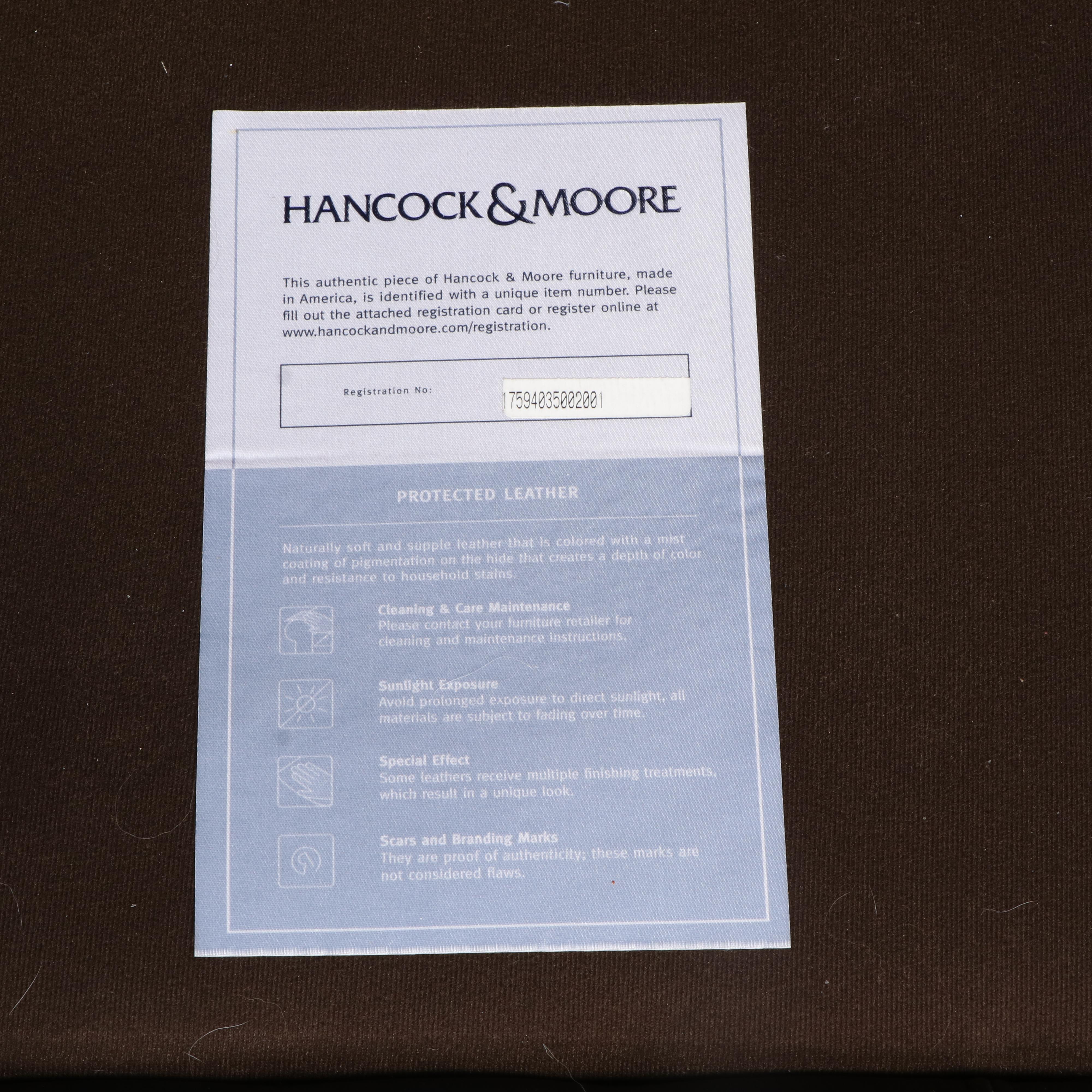 Hancock & Moore Tufted Leather Sectional Sofa