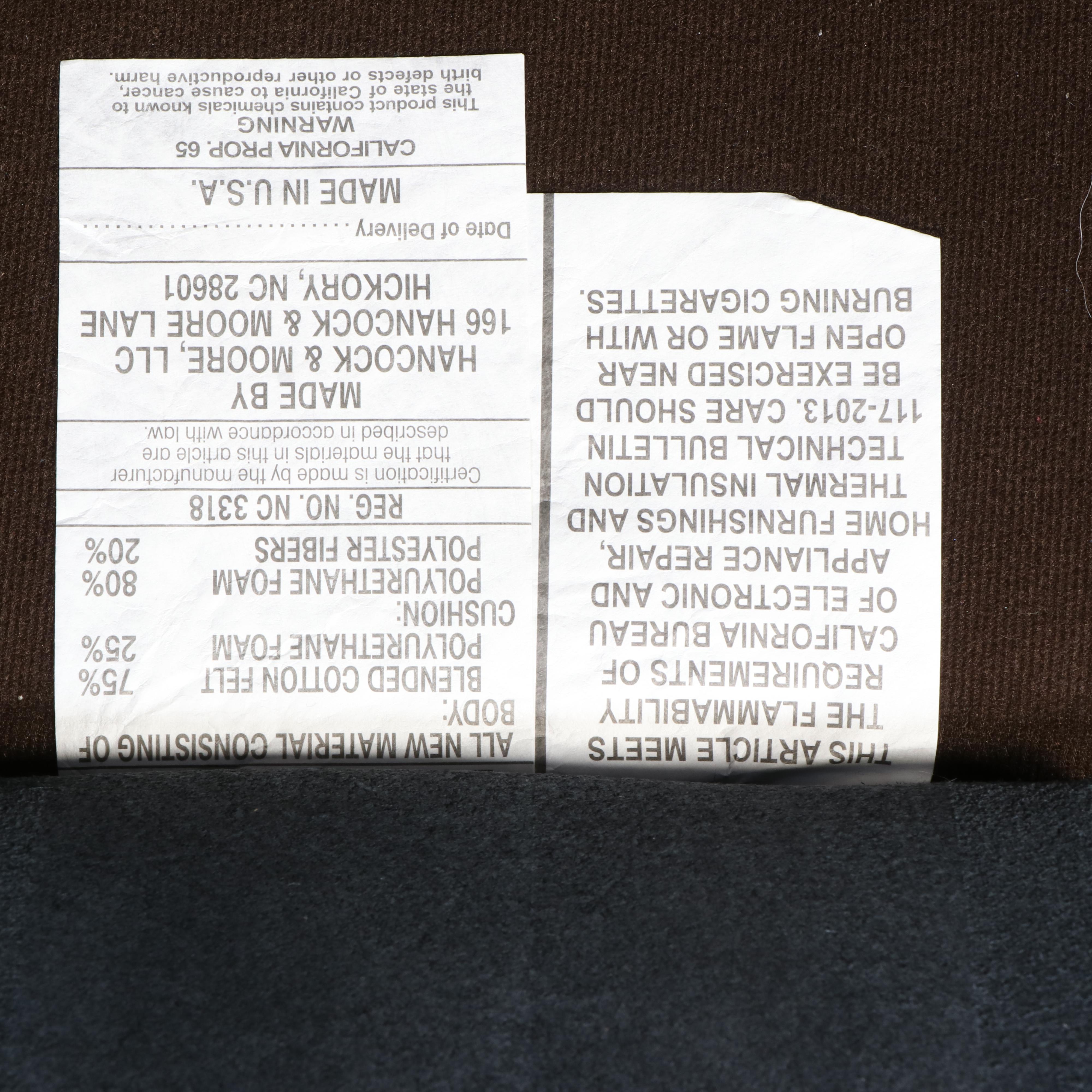 Hancock & Moore Tufted Leather Sectional Sofa