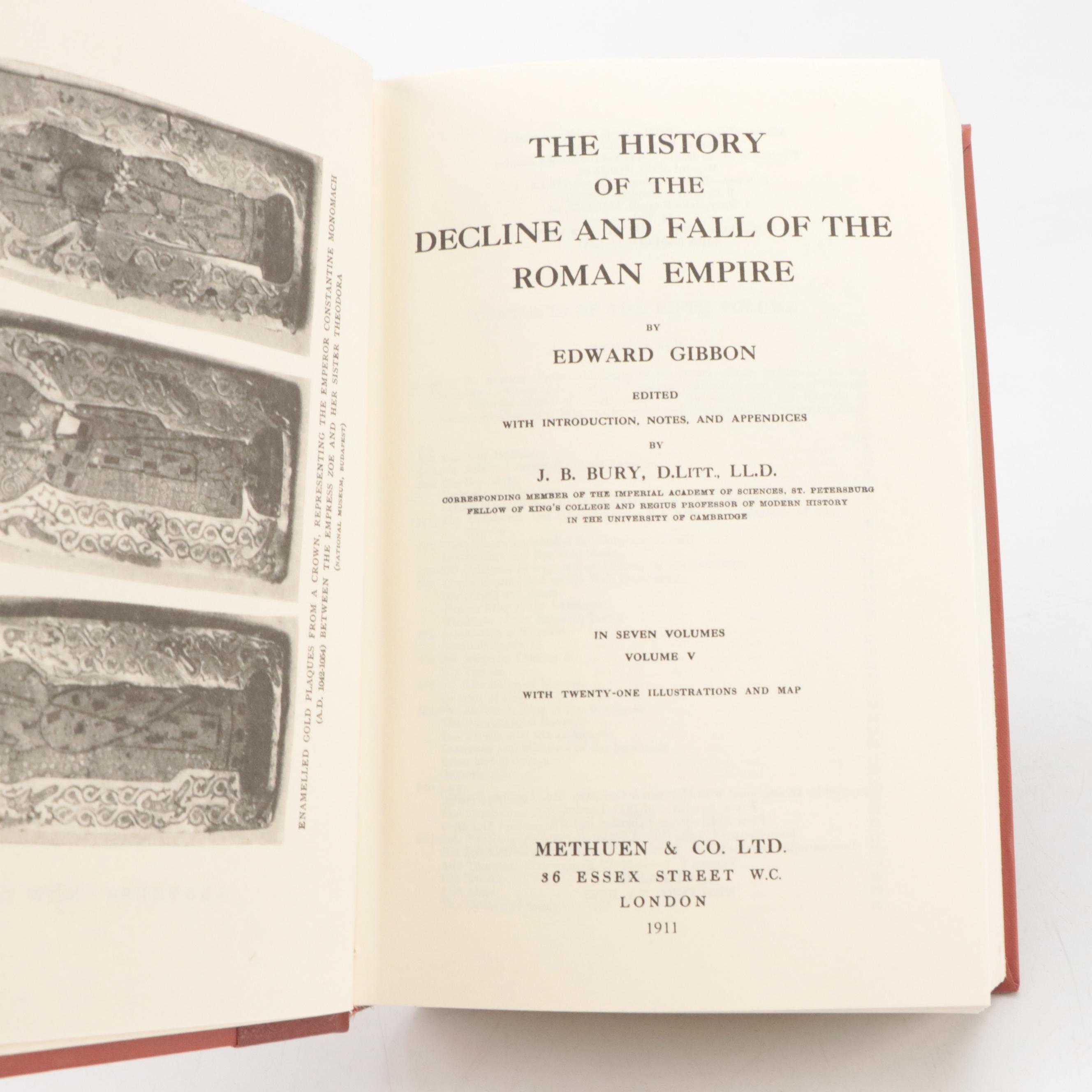 "The Decline and Fall of the Roman Empire" Complete Seven-Volume Set, 1974