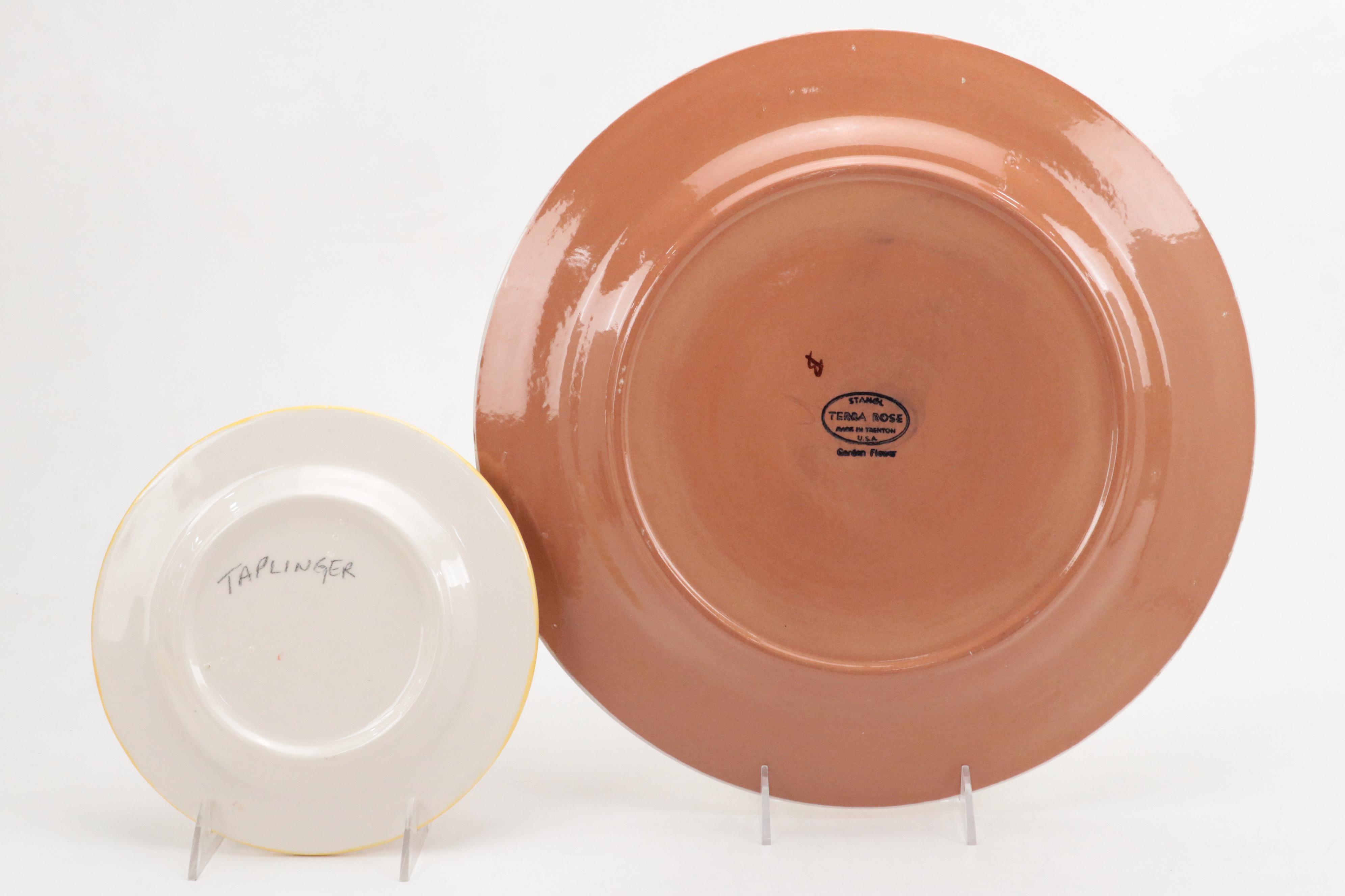 Stangl "Garden Flower" Ceramic Chop Plate with Italian Pepper Mill and More