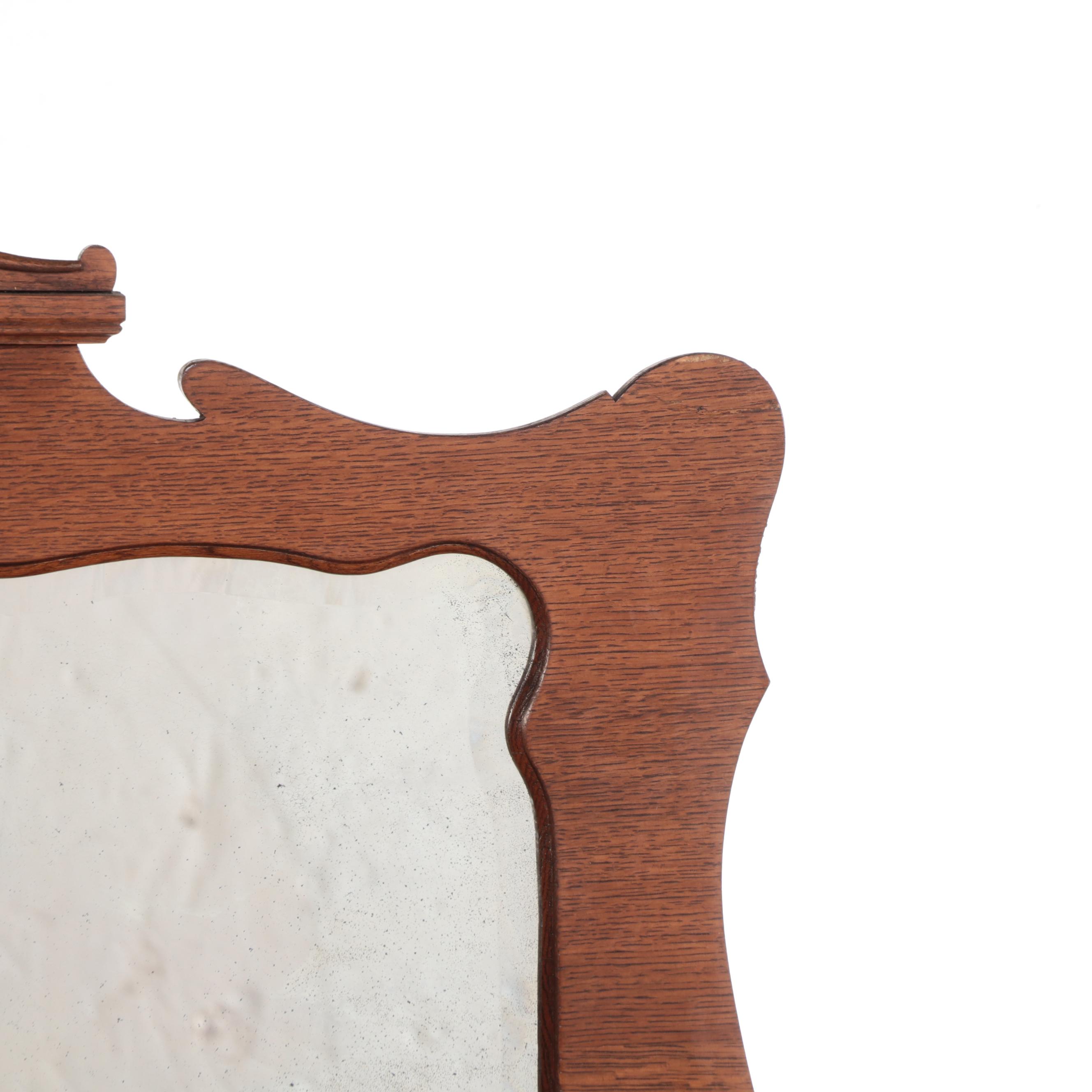 Victorian Oak Side-by-Side Secretary Desk Cabinet, Late 19th/Early 20th Century