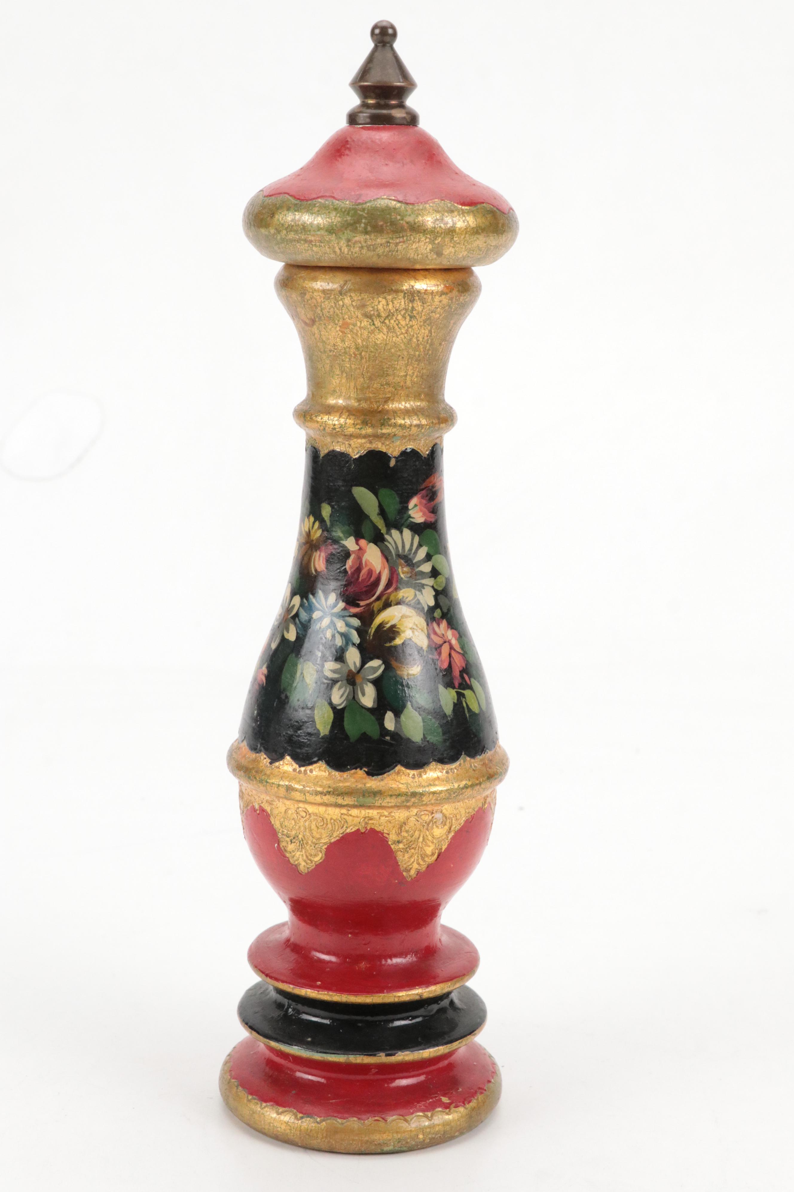 Stangl "Garden Flower" Ceramic Chop Plate with Italian Pepper Mill and More