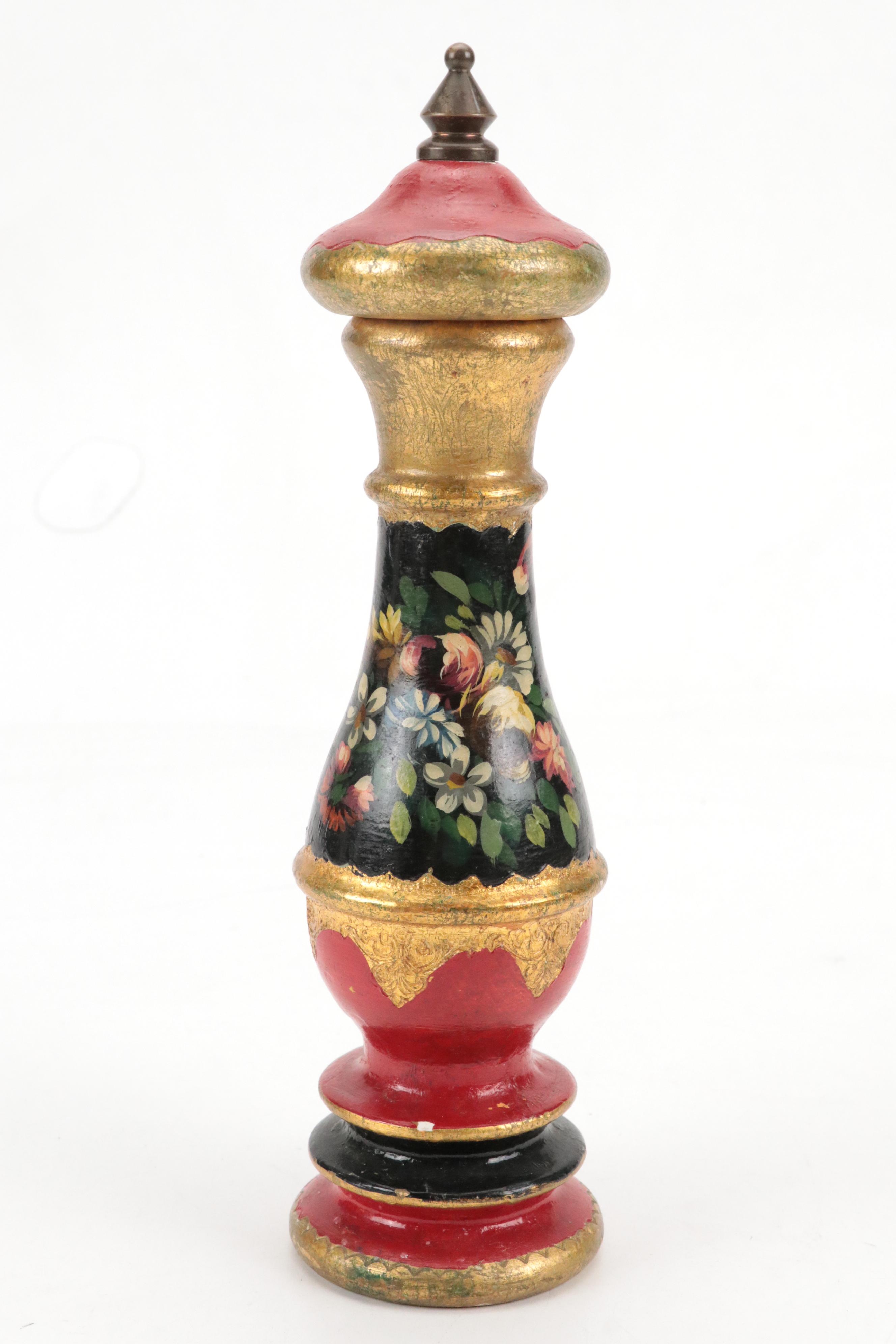 Stangl "Garden Flower" Ceramic Chop Plate with Italian Pepper Mill and More