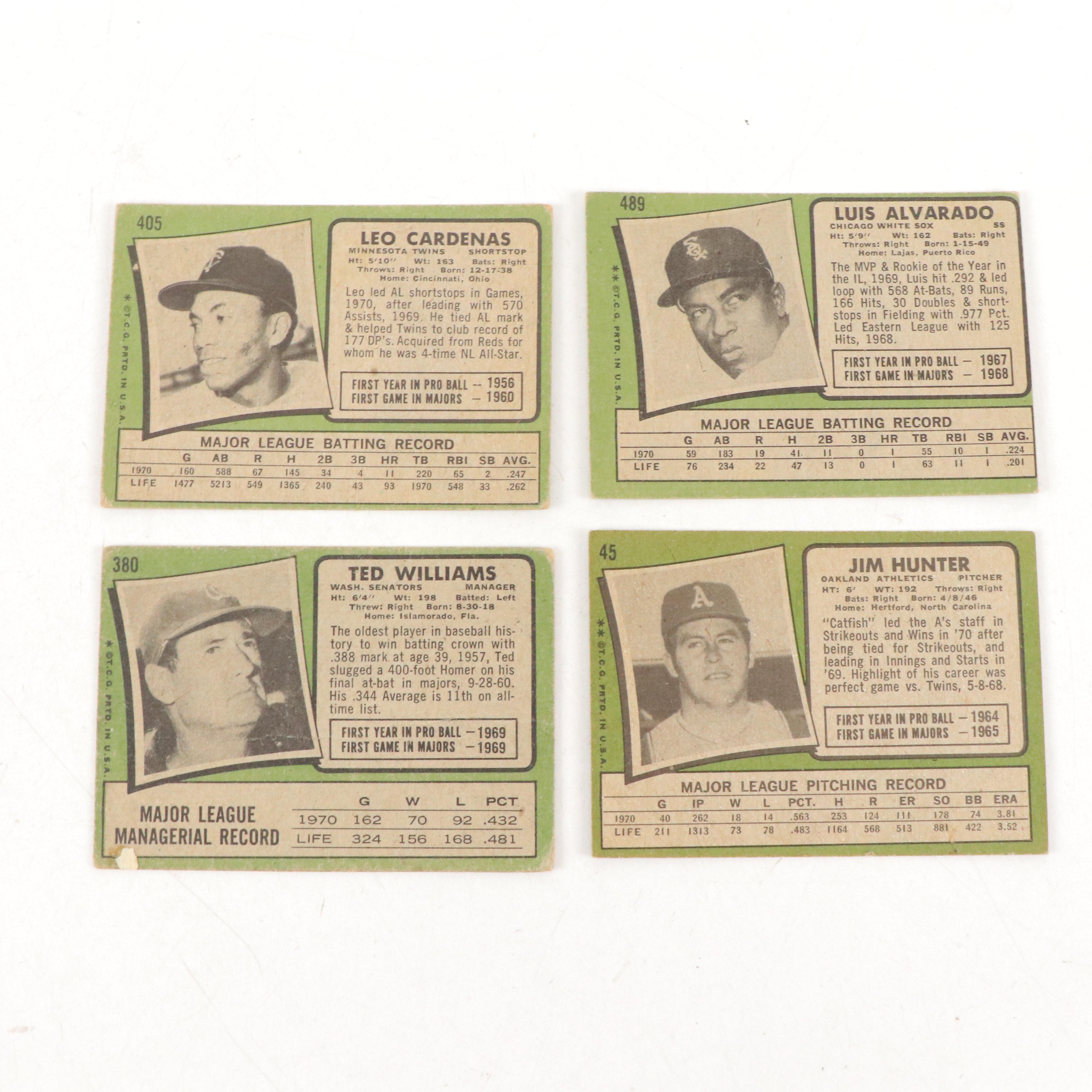 1971 Topps Baseball Cards Featuring Reggie Jackson, Steve Carlton, and More