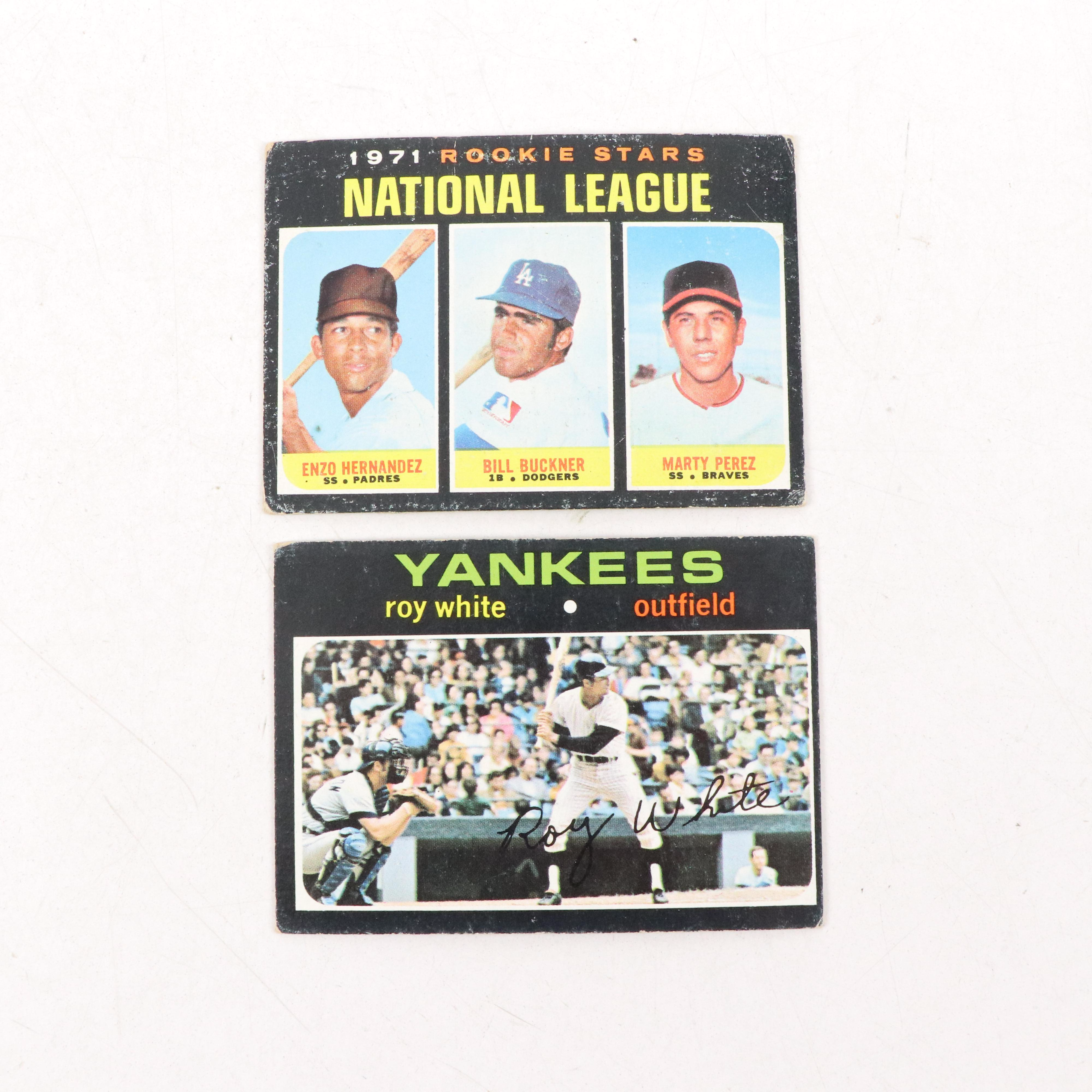 1971 Topps Baseball Cards Featuring Reggie Jackson, Steve Carlton, and More