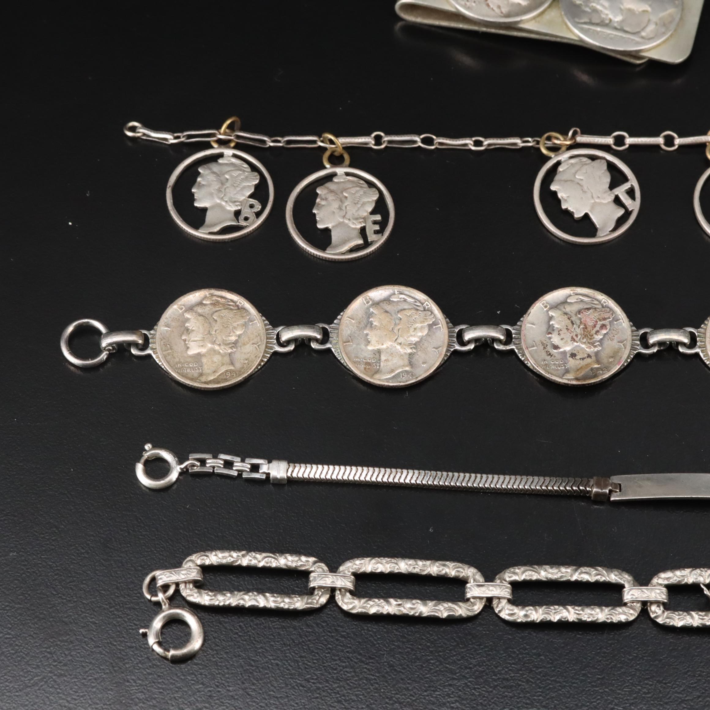 Mercury Dimes and Buffalo Nickles Featured in Jewelry Collection