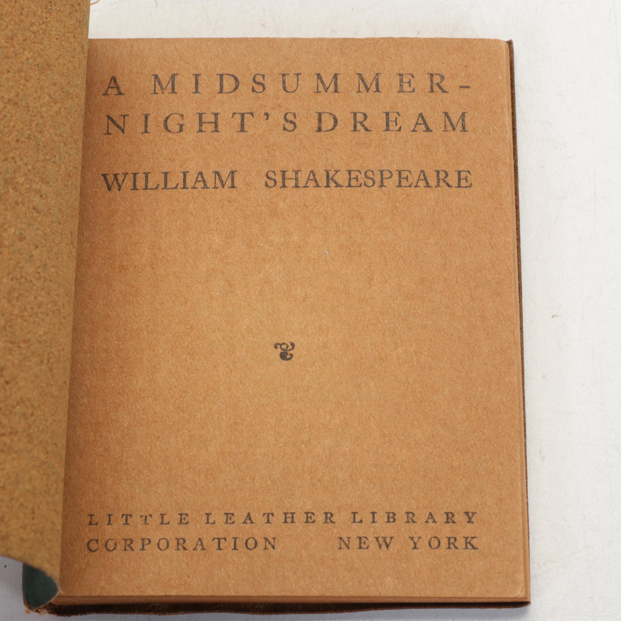 Classics from the "Little Leather Library" Featuring Poe, Shakespeare & More