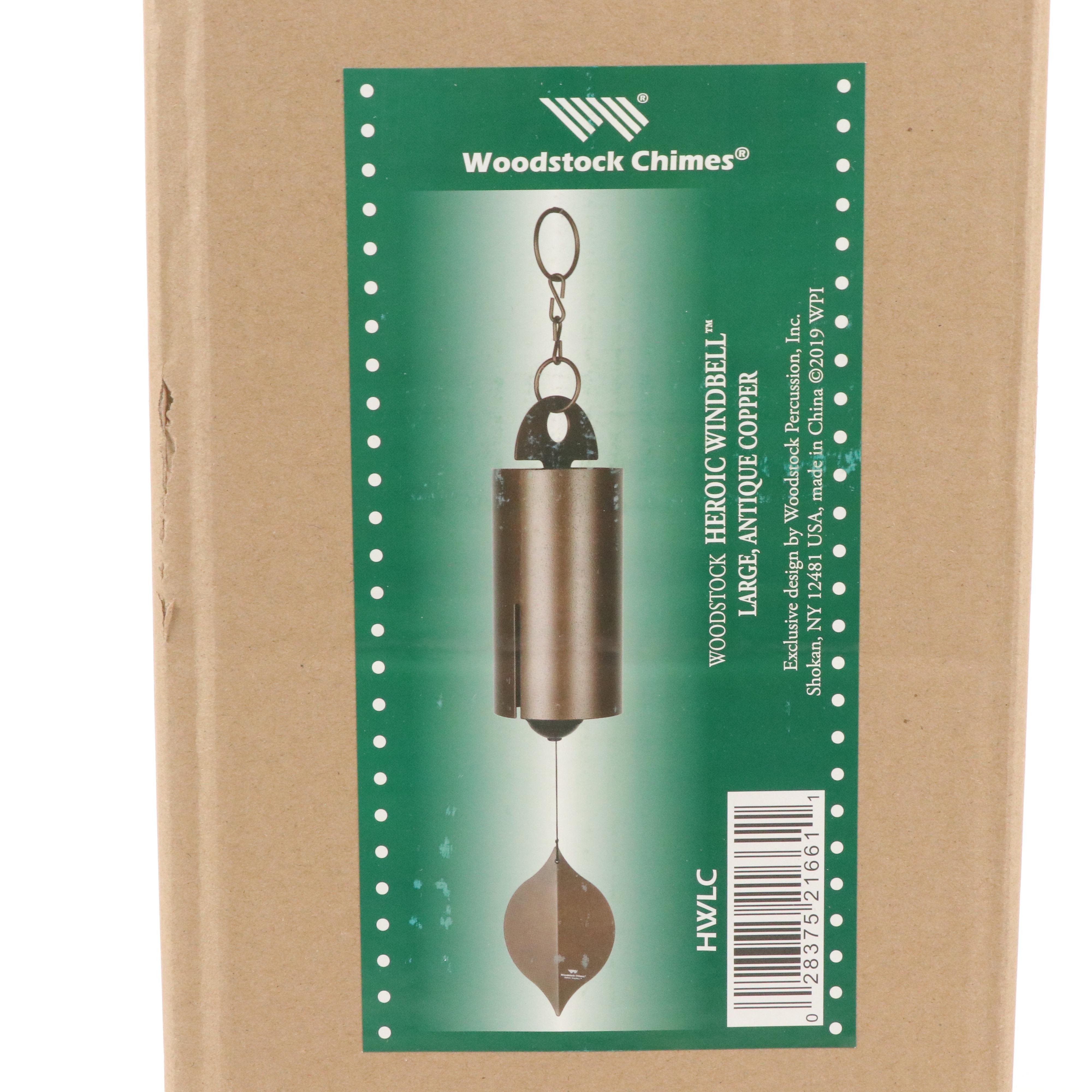 Woodstock Chimes "Heroic Windbell" Large Copper Tone Steel Wind Chime