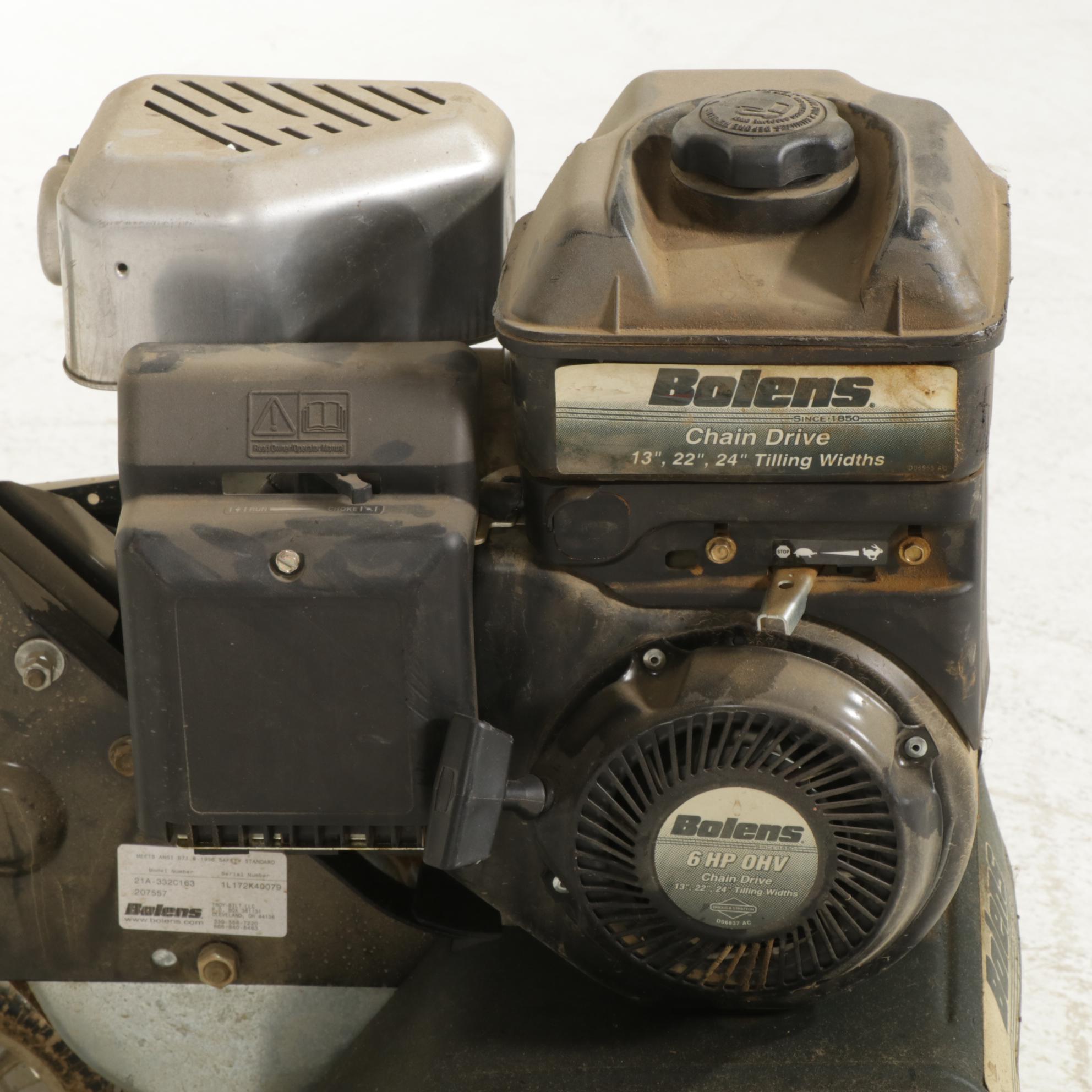 Bolens 6 HP Chain Drive Garden Tiller