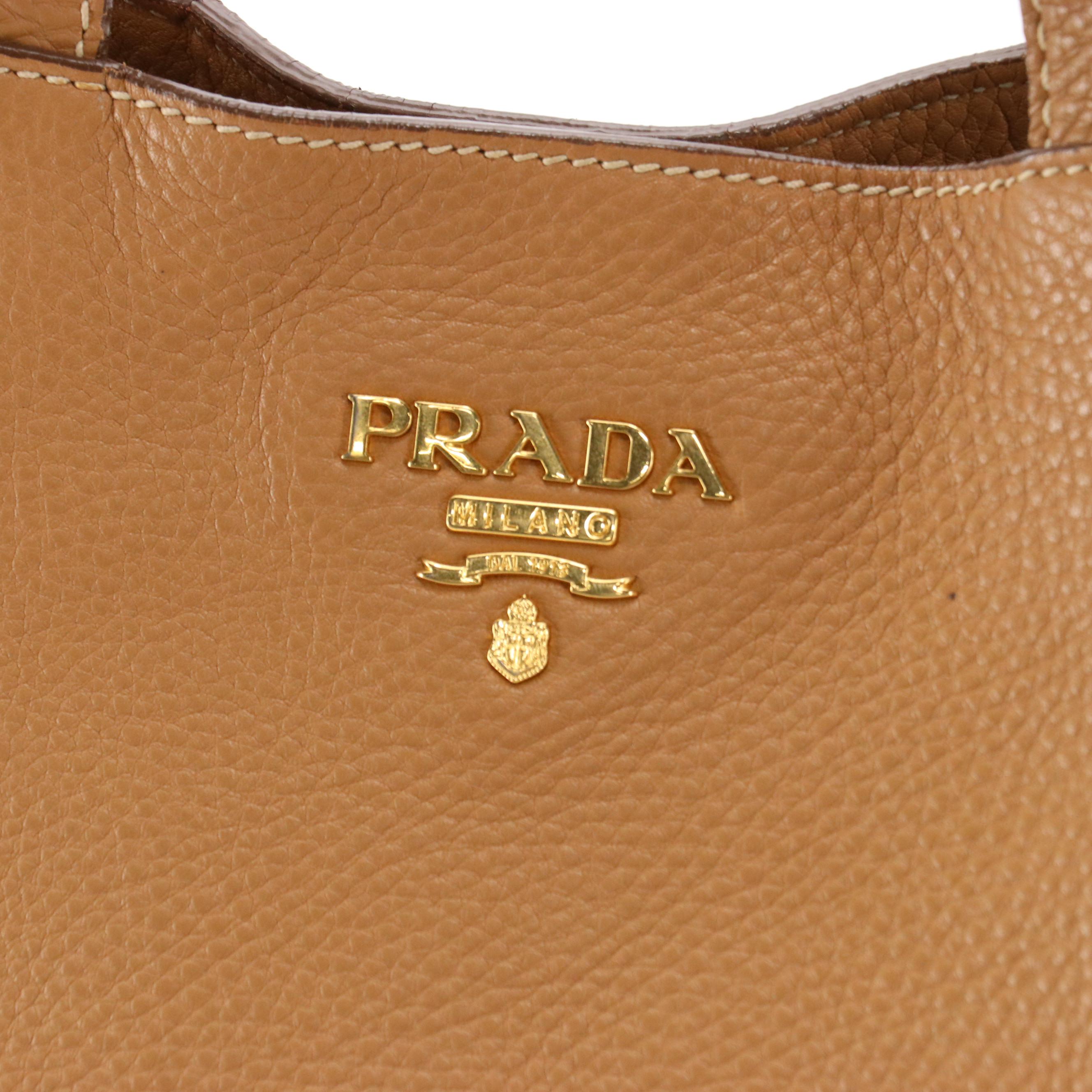 Prada Vitello Daino Leather Tote Bag