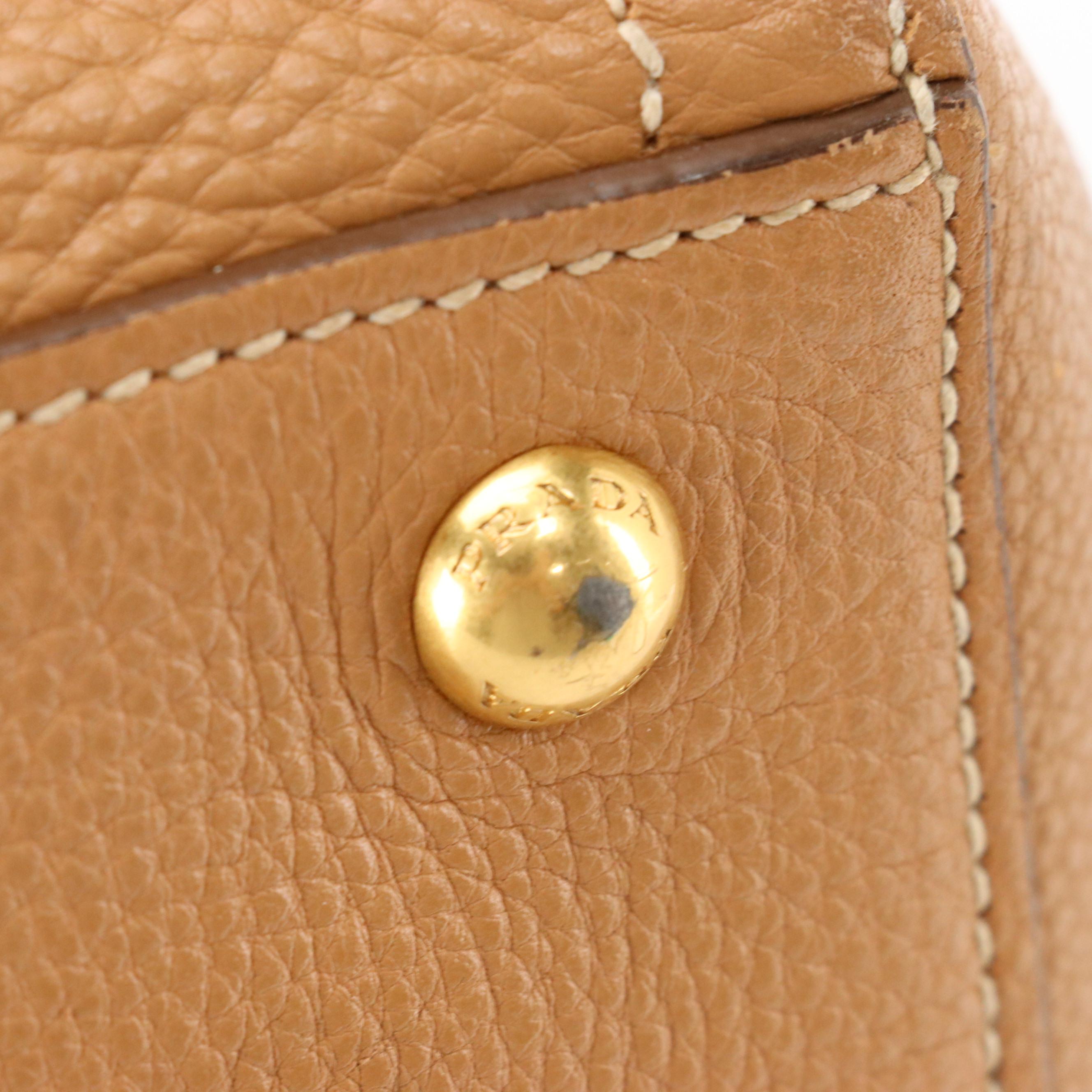 Prada Vitello Daino Leather Tote Bag