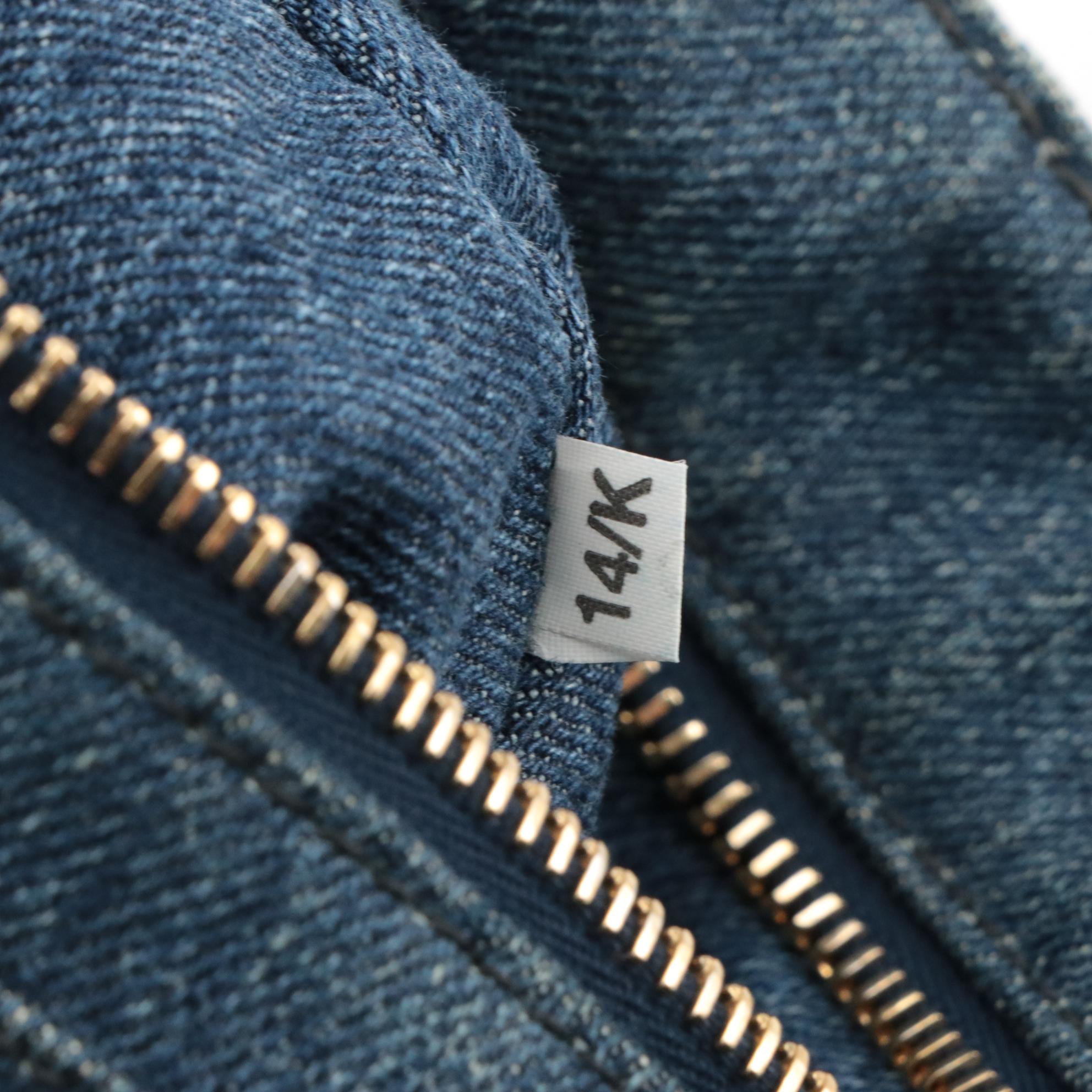 Prada Canapa Logo Denim Two-Way Tote