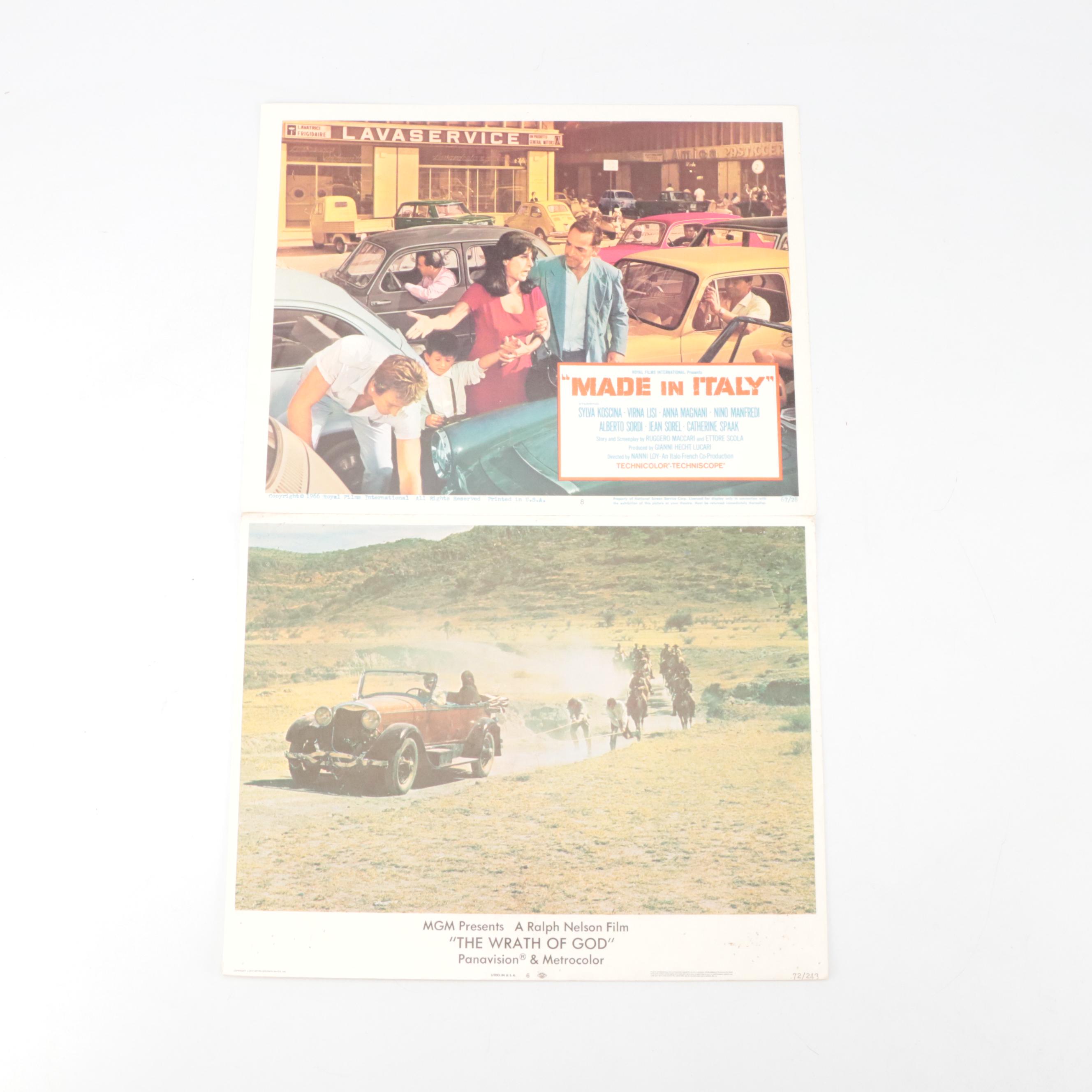 "The Wrath of God", "Made in Italy" and More Movie Lobby Cards