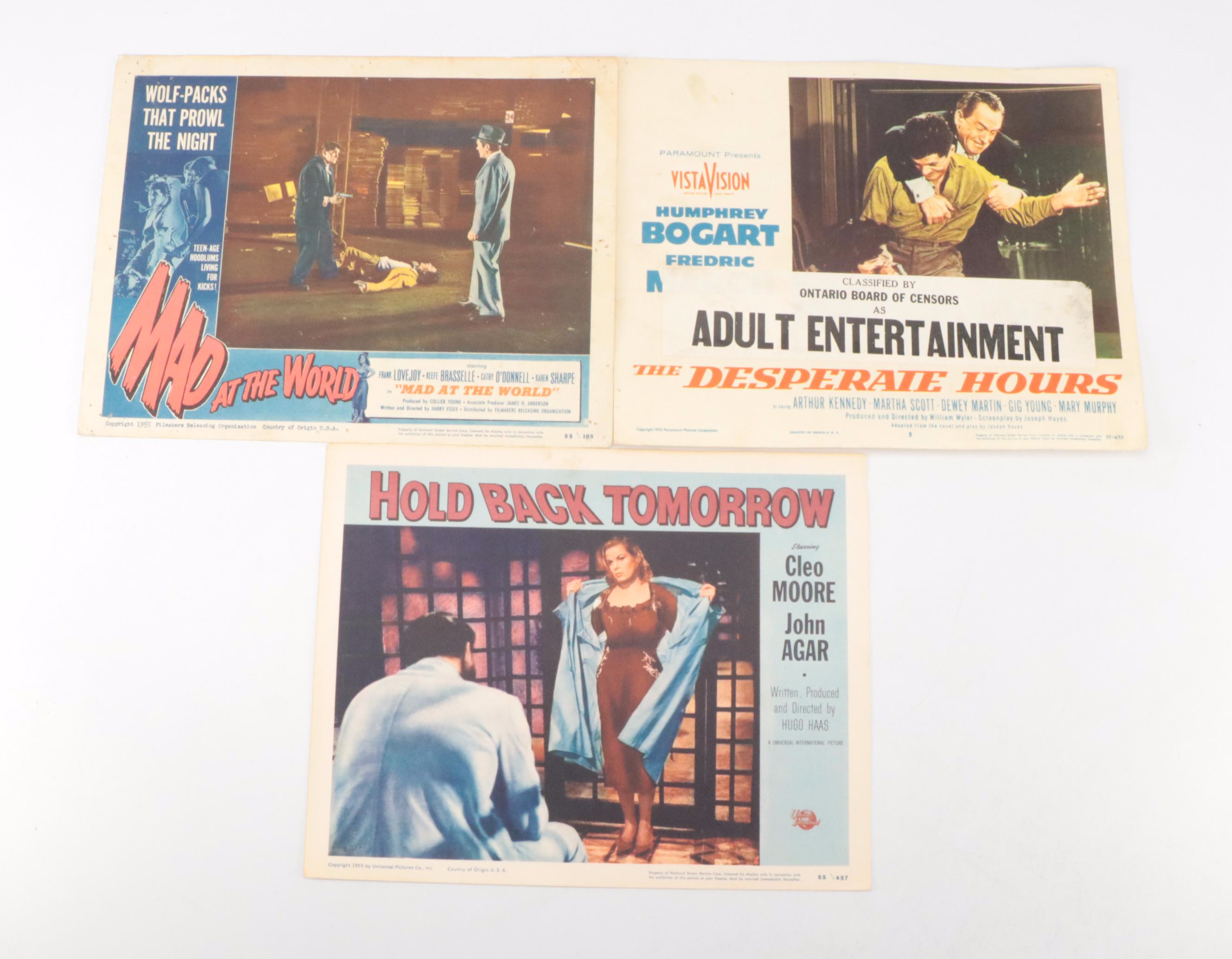 "Fear Strikes Out", "Hell's Five Hours" and More Movie Lobby Cards, Mid-20th C.