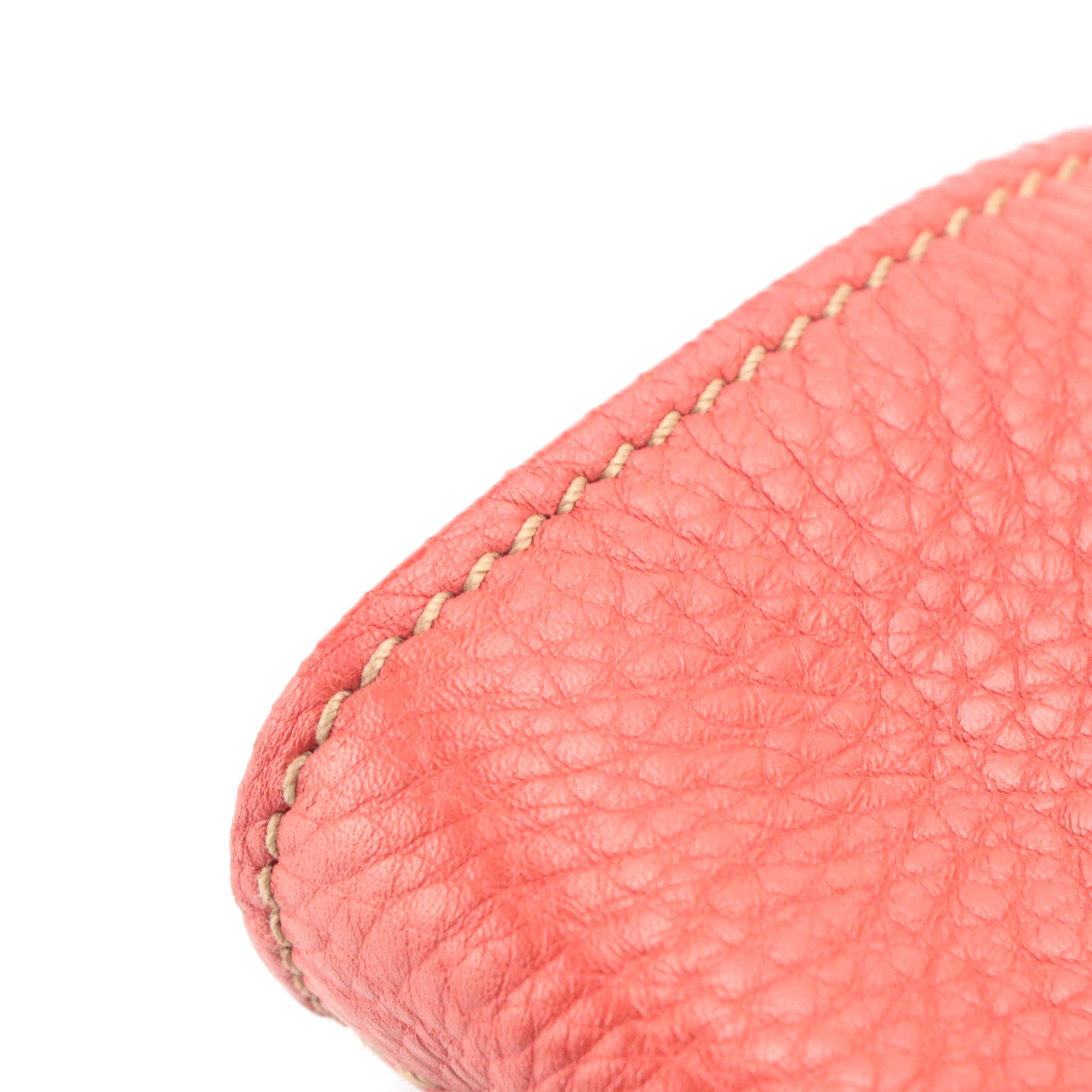 Prada Phenix Tote BN1713 in Fire Red Vitello Daino Leather